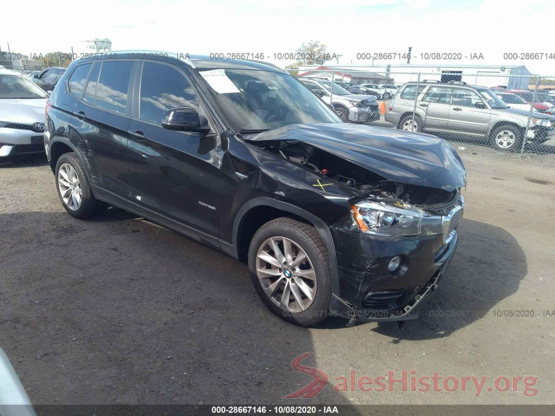 5UXWX9C51H0T04594 2017 BMW X3