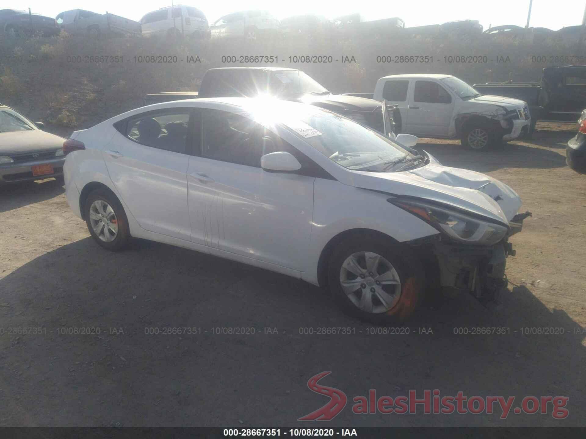 5NPDH4AE5GH676260 2016 HYUNDAI ELANTRA