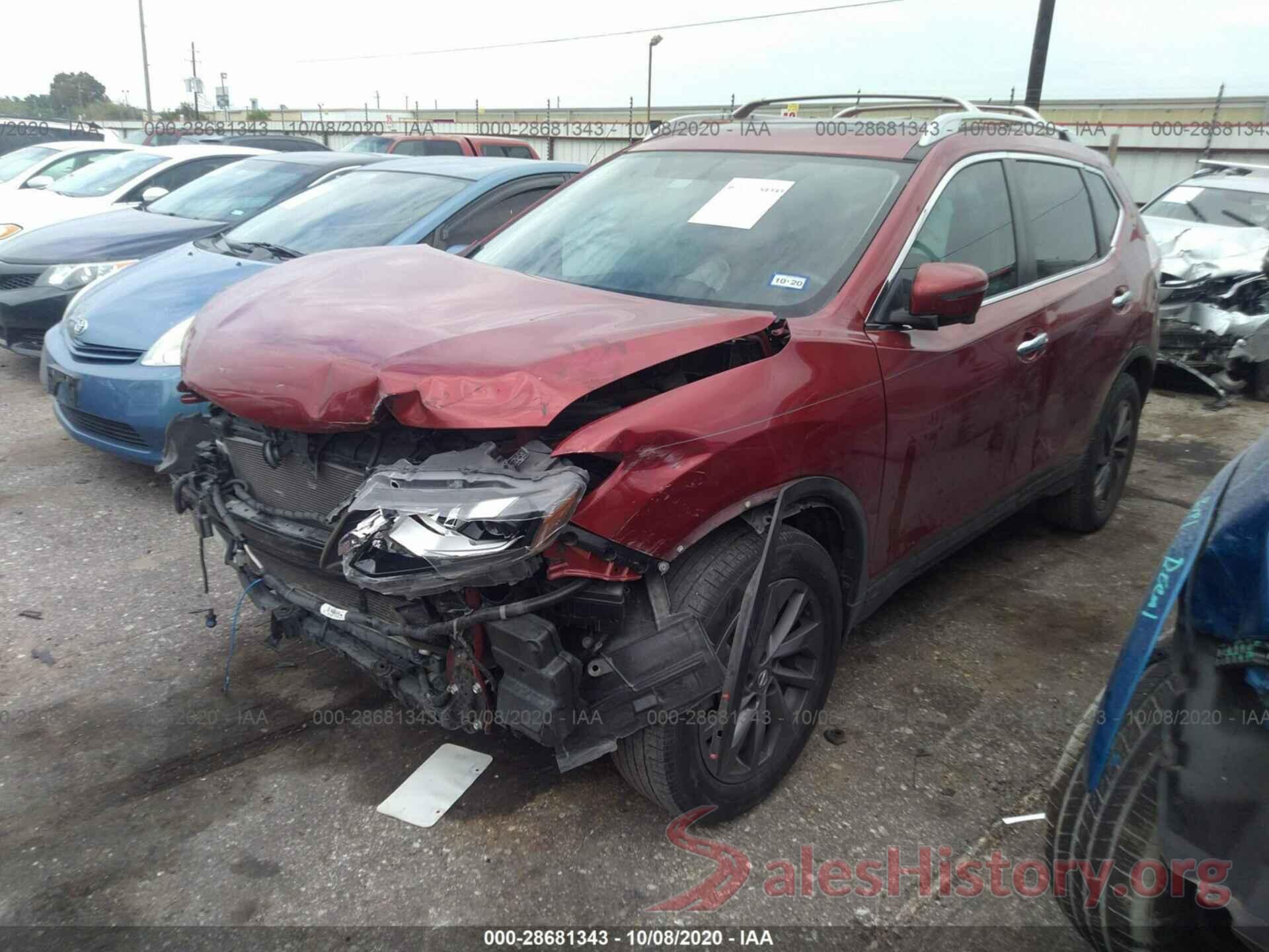 5N1AT2MT6GC858086 2016 NISSAN ROGUE