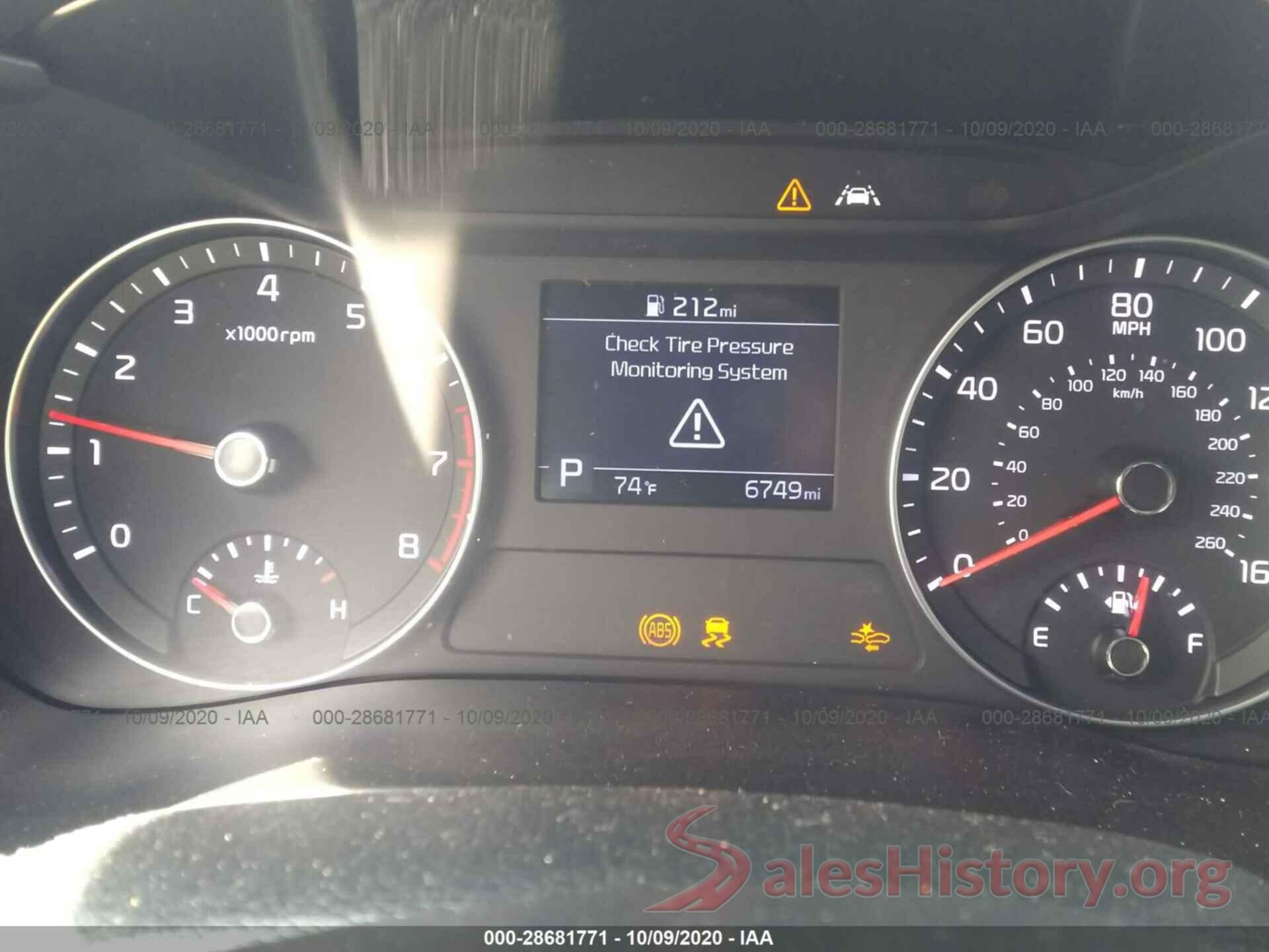 3KPF34AD5LE160588 2020 KIA FORTE