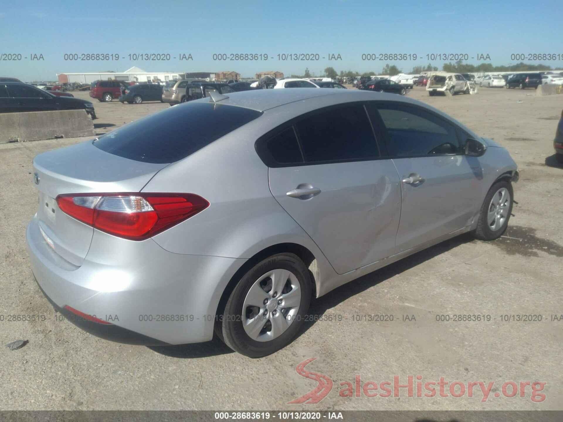 KNAFX4A6XG5556035 2016 KIA FORTE