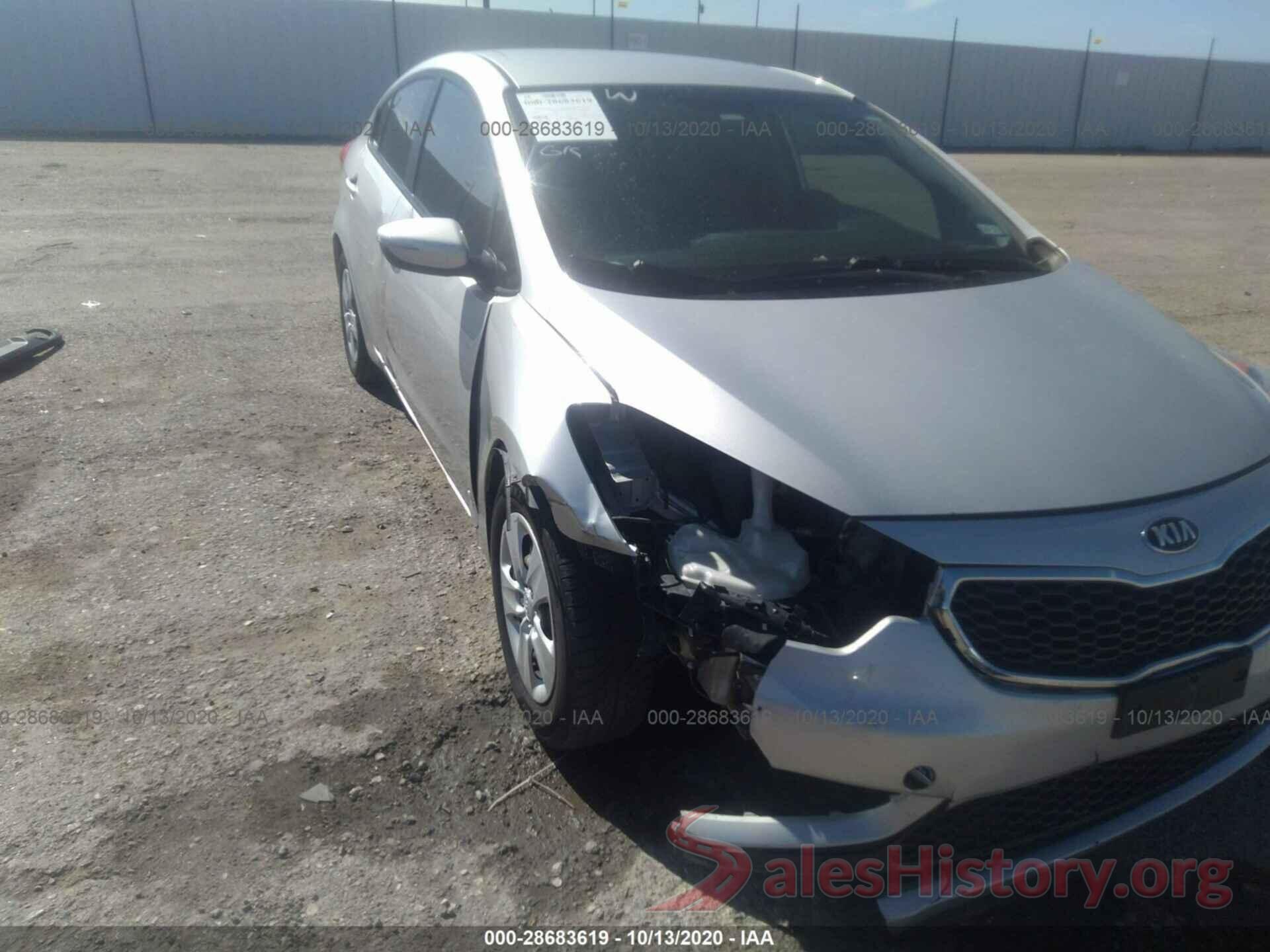 KNAFX4A6XG5556035 2016 KIA FORTE