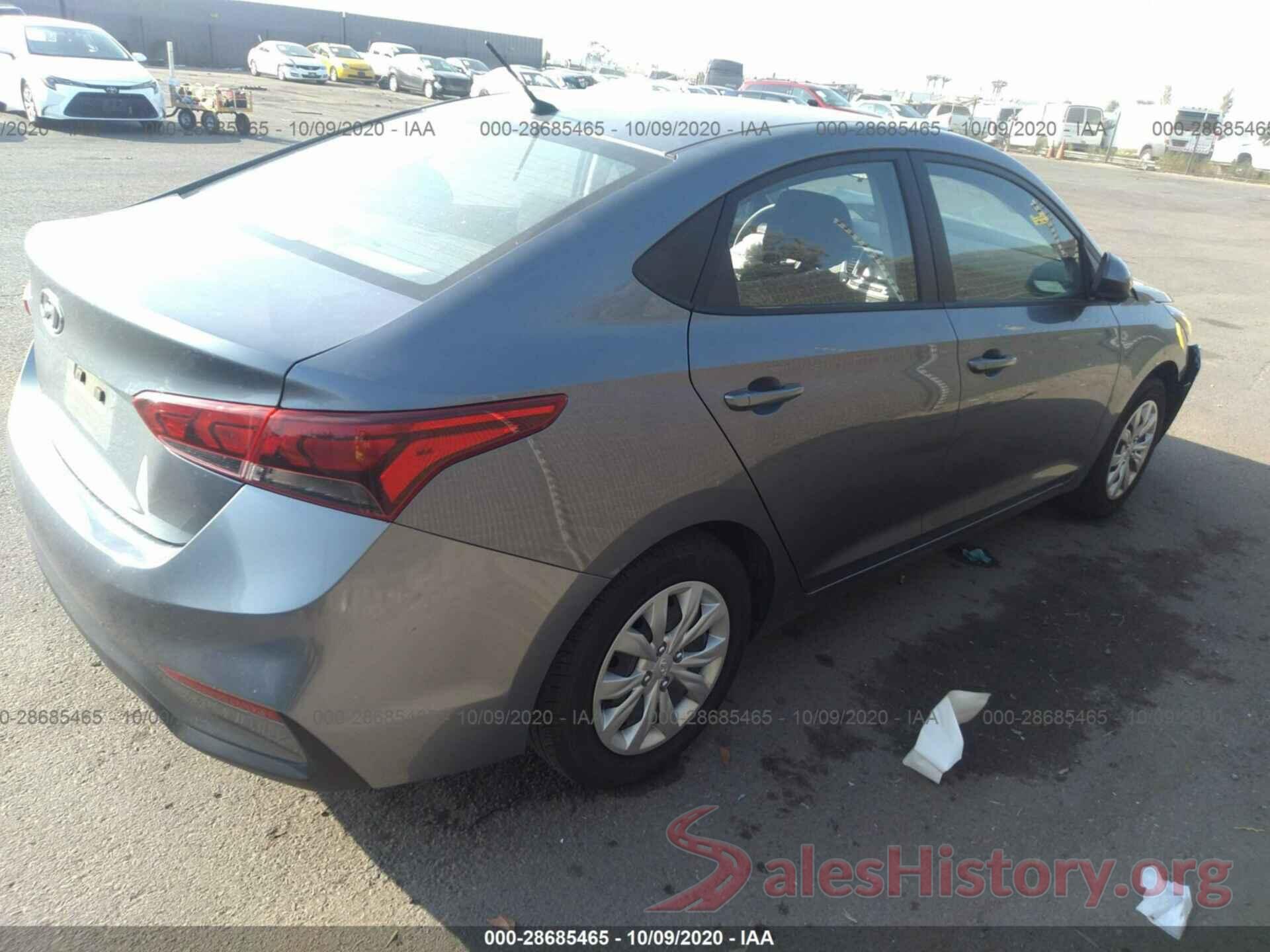 3KPC24A3XKE086726 2019 HYUNDAI ACCENT