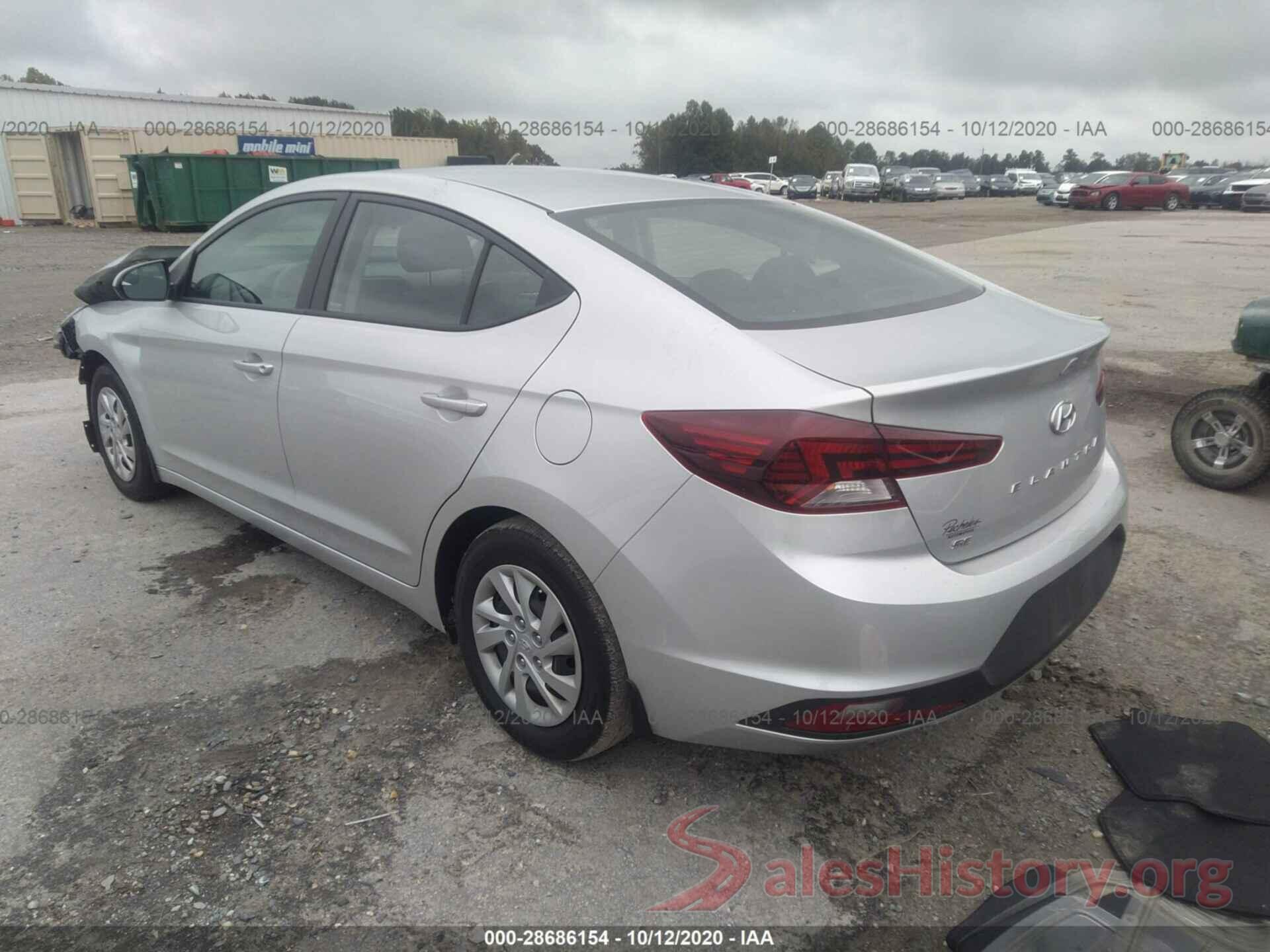 5NPD74LF7LH521213 2020 HYUNDAI ELANTRA