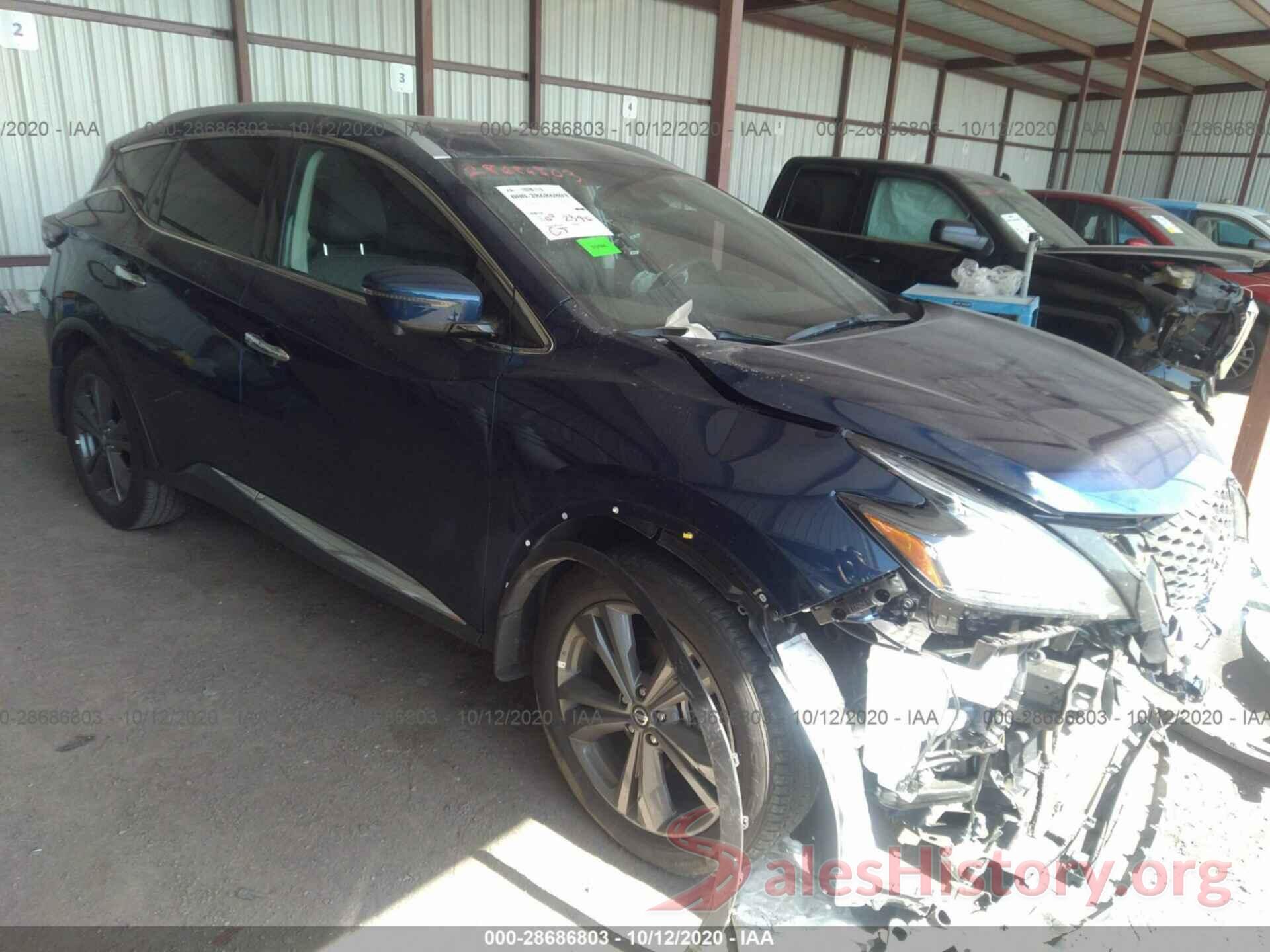 5N1AZ2DJ8LN161787 2020 NISSAN MURANO