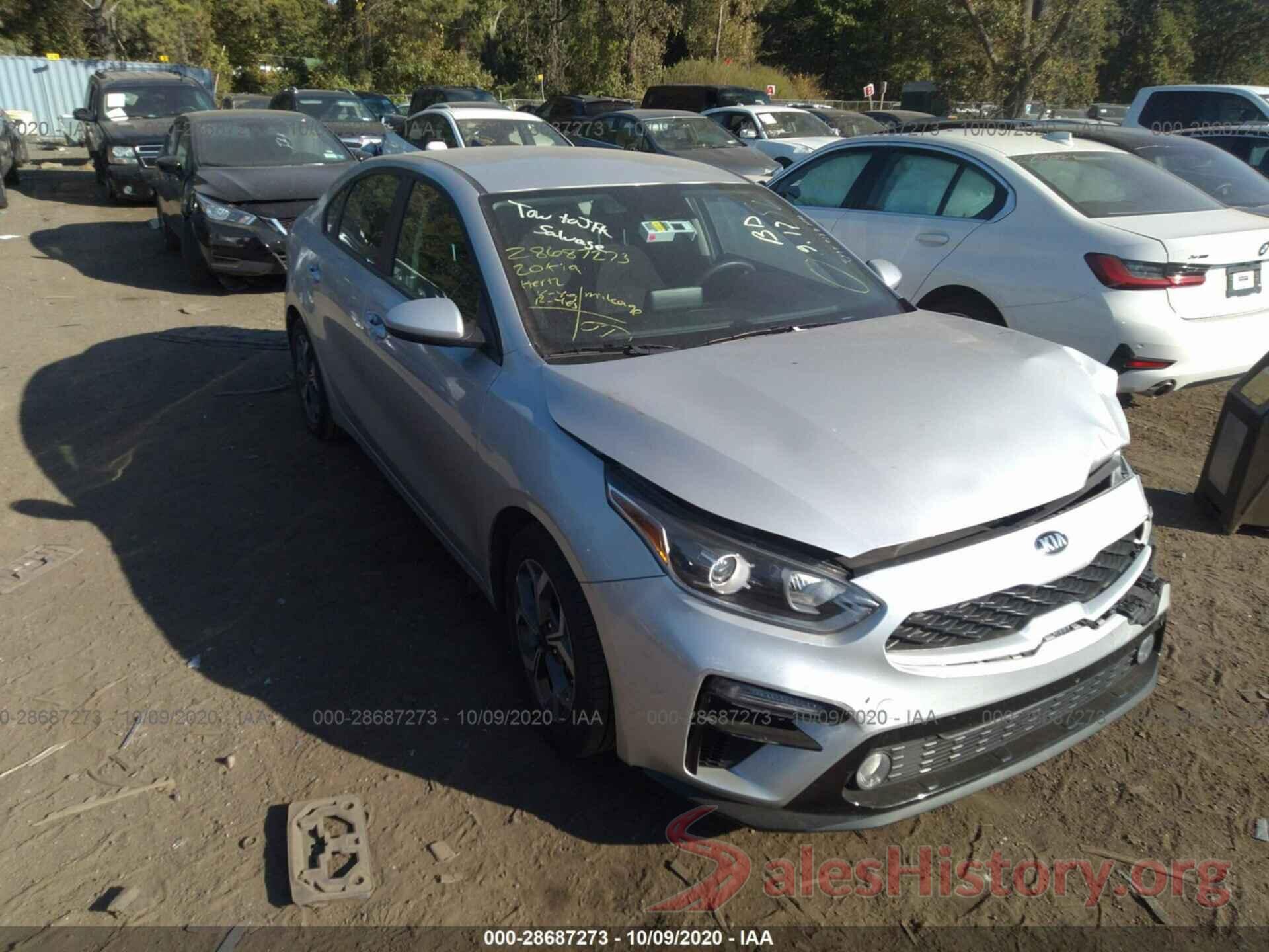 3KPF24AD9LE143411 2020 KIA FORTE