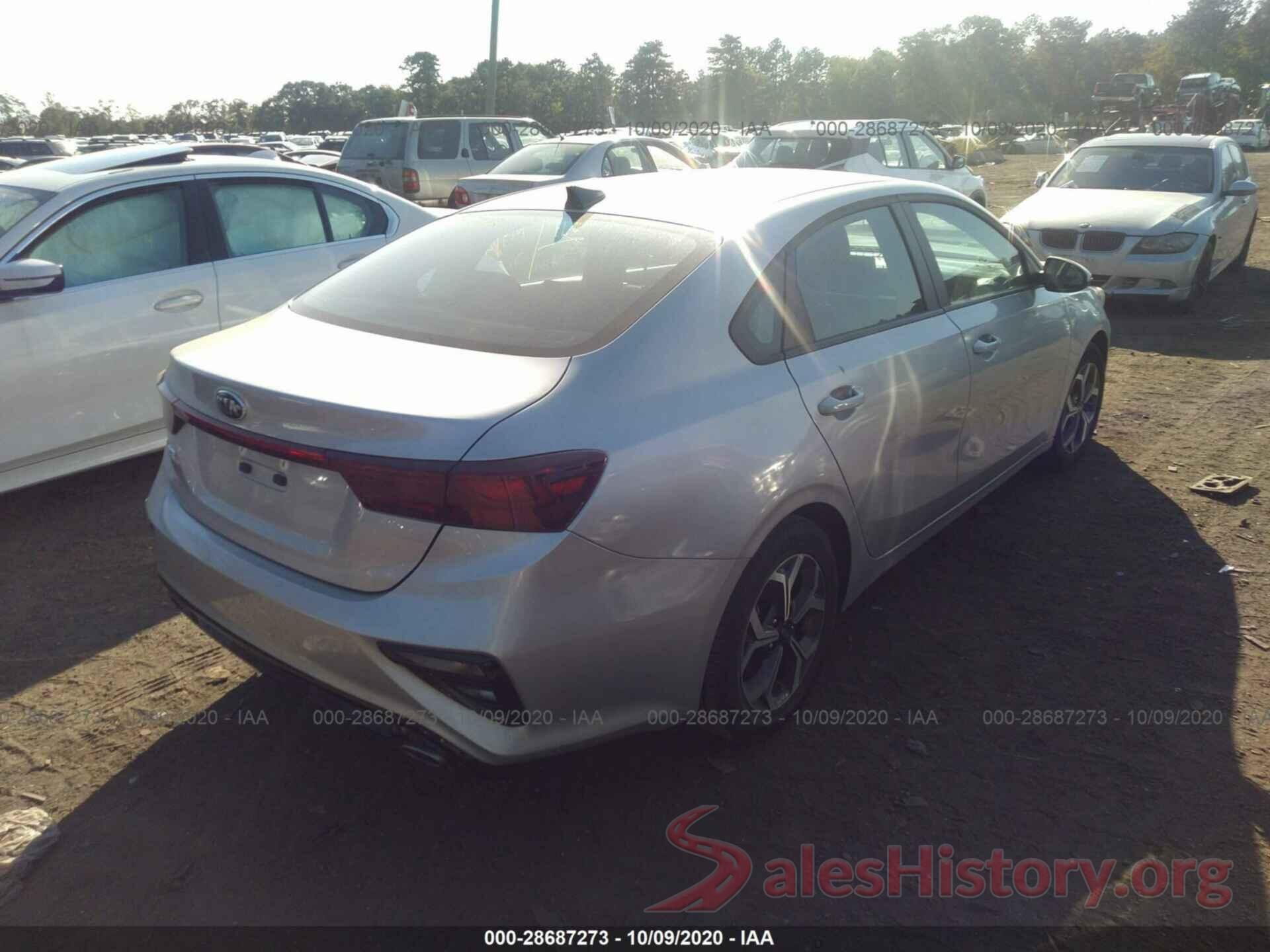 3KPF24AD9LE143411 2020 KIA FORTE