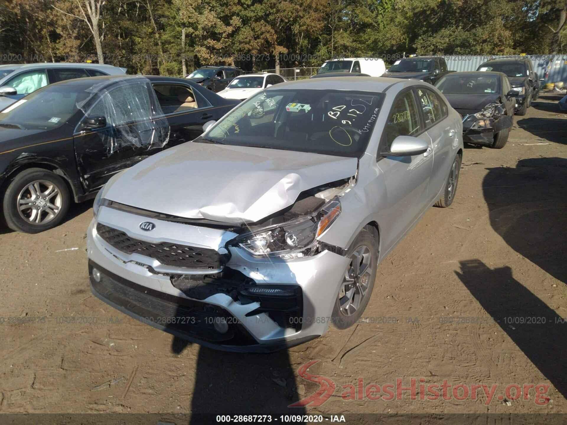 3KPF24AD9LE143411 2020 KIA FORTE