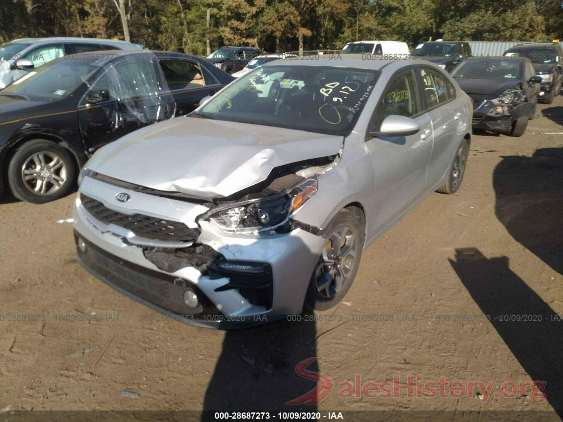 3KPF24AD9LE143411 2020 KIA FORTE