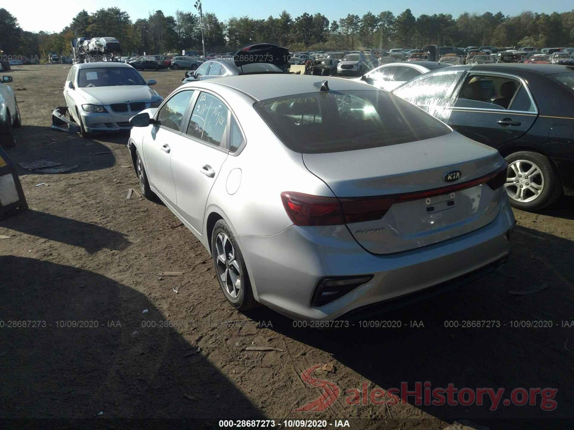 3KPF24AD9LE143411 2020 KIA FORTE