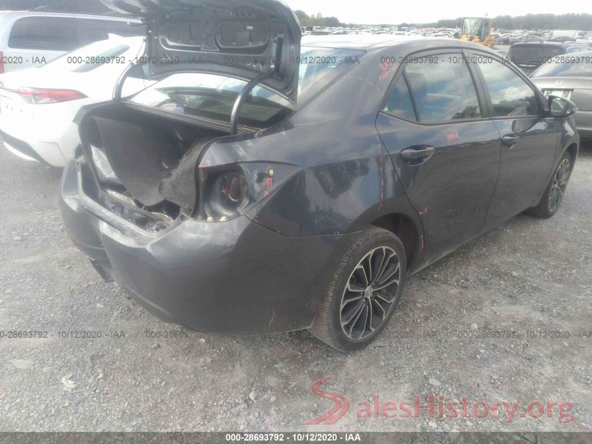 2T1BURHE1GC600706 2016 TOYOTA COROLLA