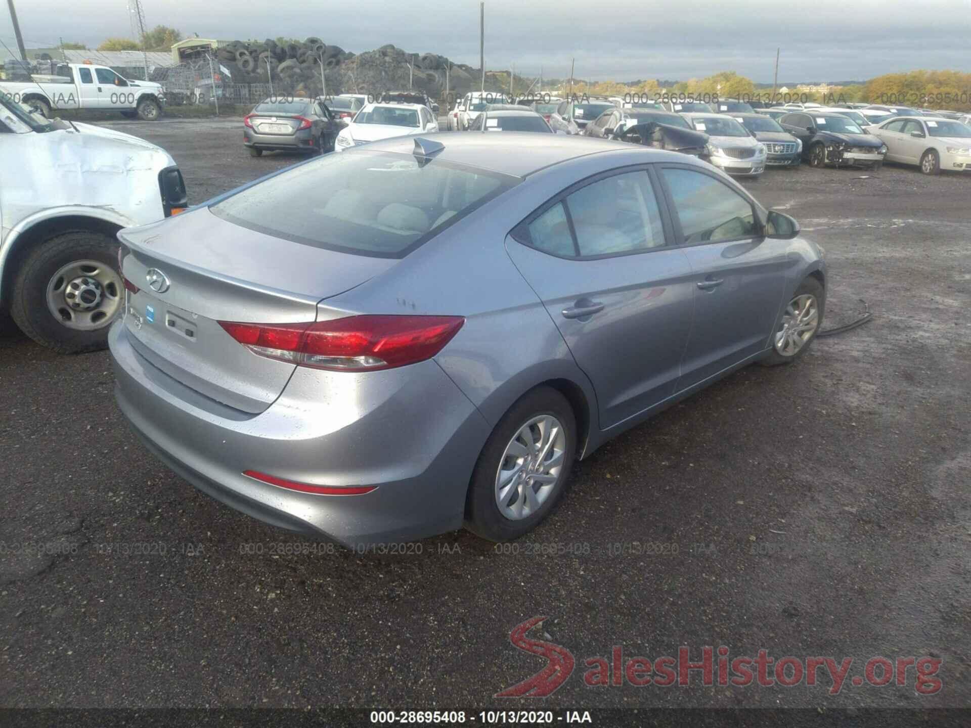 5NPD74LF8HH163790 2017 HYUNDAI ELANTRA