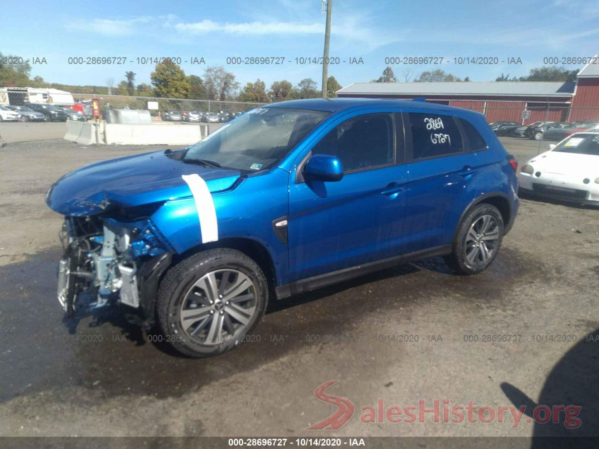 JA4AP3AUXLU007211 2020 MITSUBISHI OUTLANDER SPORT