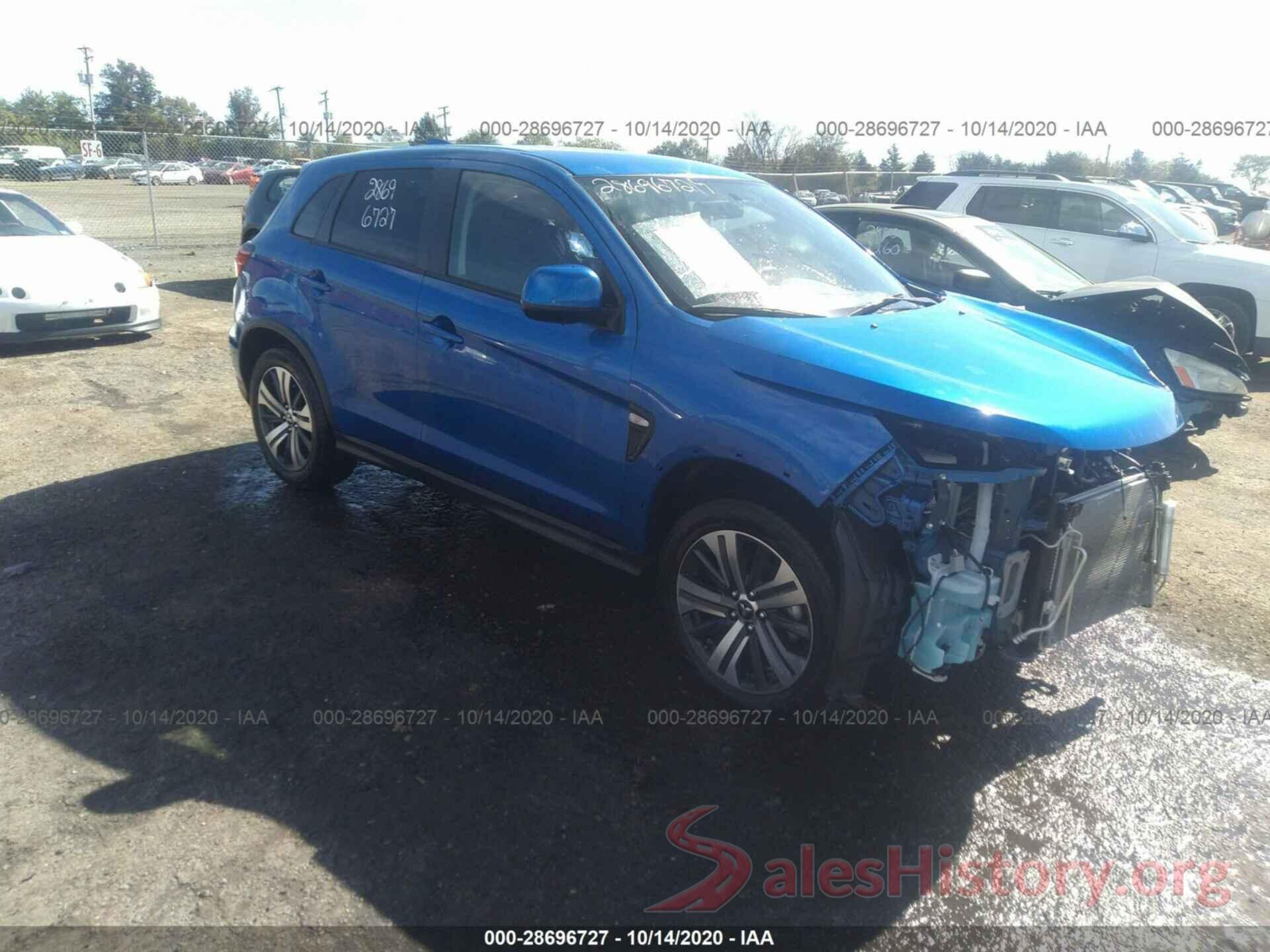 JA4AP3AUXLU007211 2020 MITSUBISHI OUTLANDER SPORT