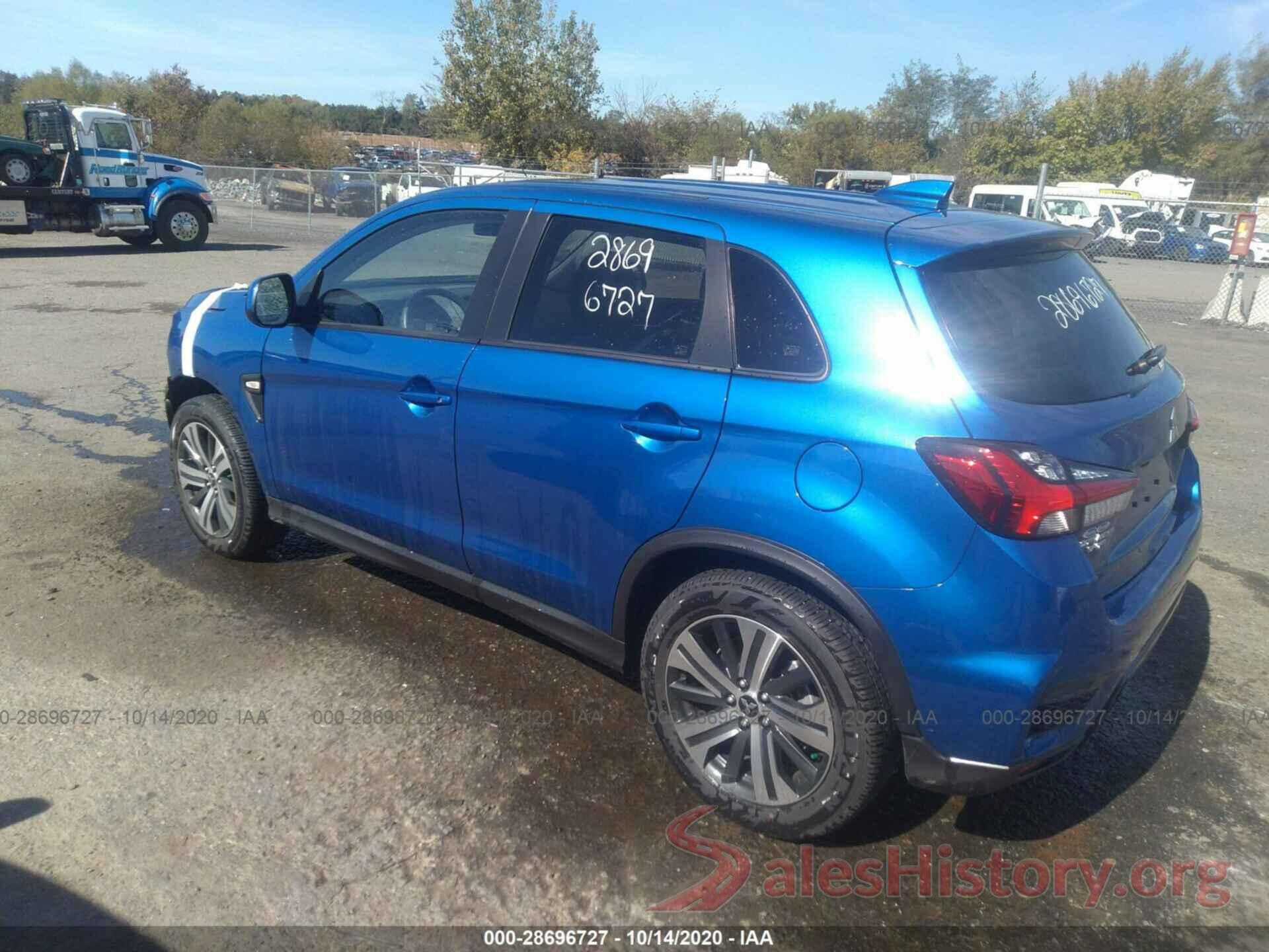 JA4AP3AUXLU007211 2020 MITSUBISHI OUTLANDER SPORT