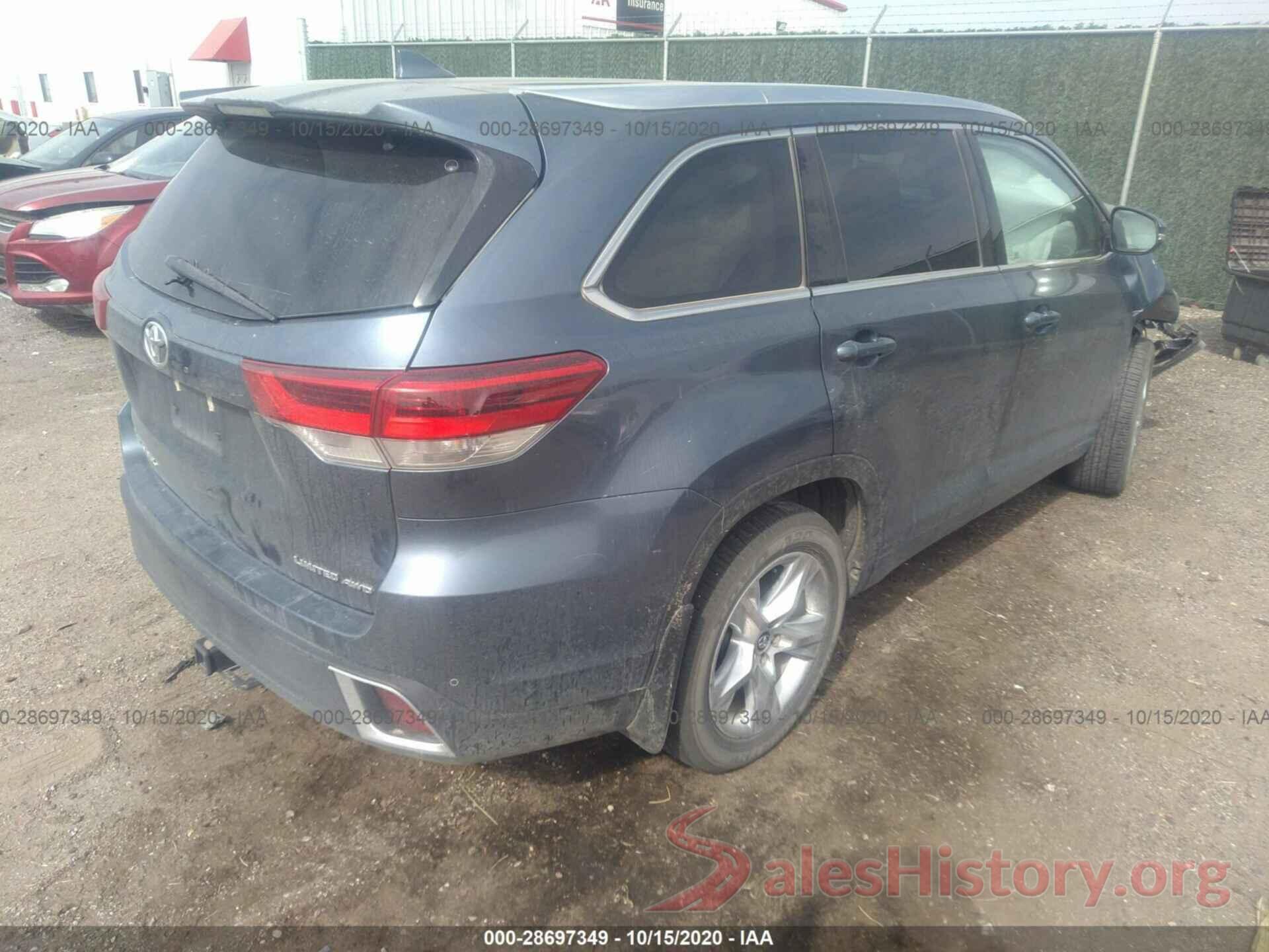 5TDDZRFH1KS950442 2019 TOYOTA HIGHLANDER