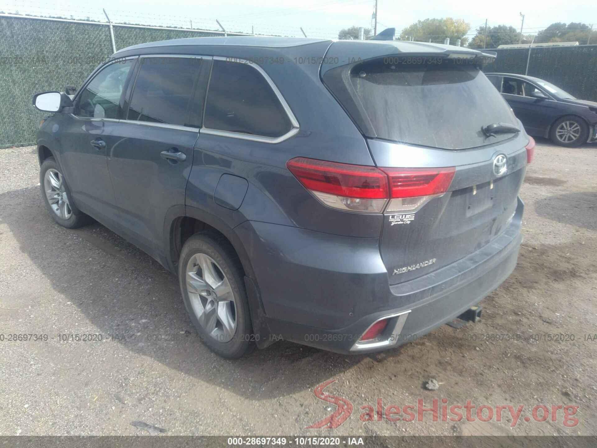 5TDDZRFH1KS950442 2019 TOYOTA HIGHLANDER