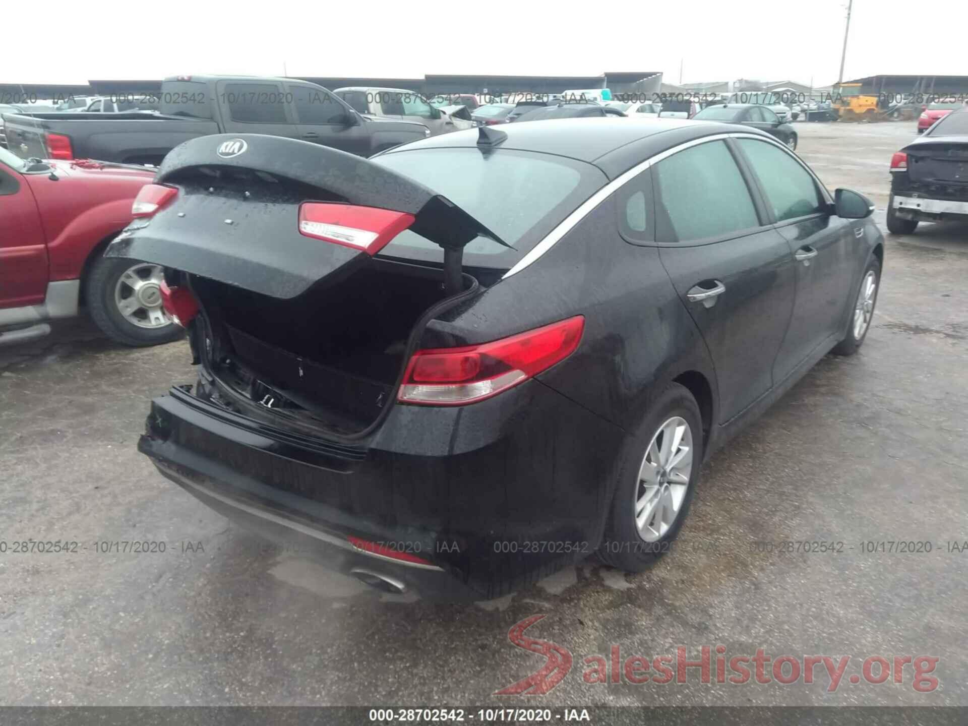 5XXGT4L3XGG113806 2016 KIA OPTIMA