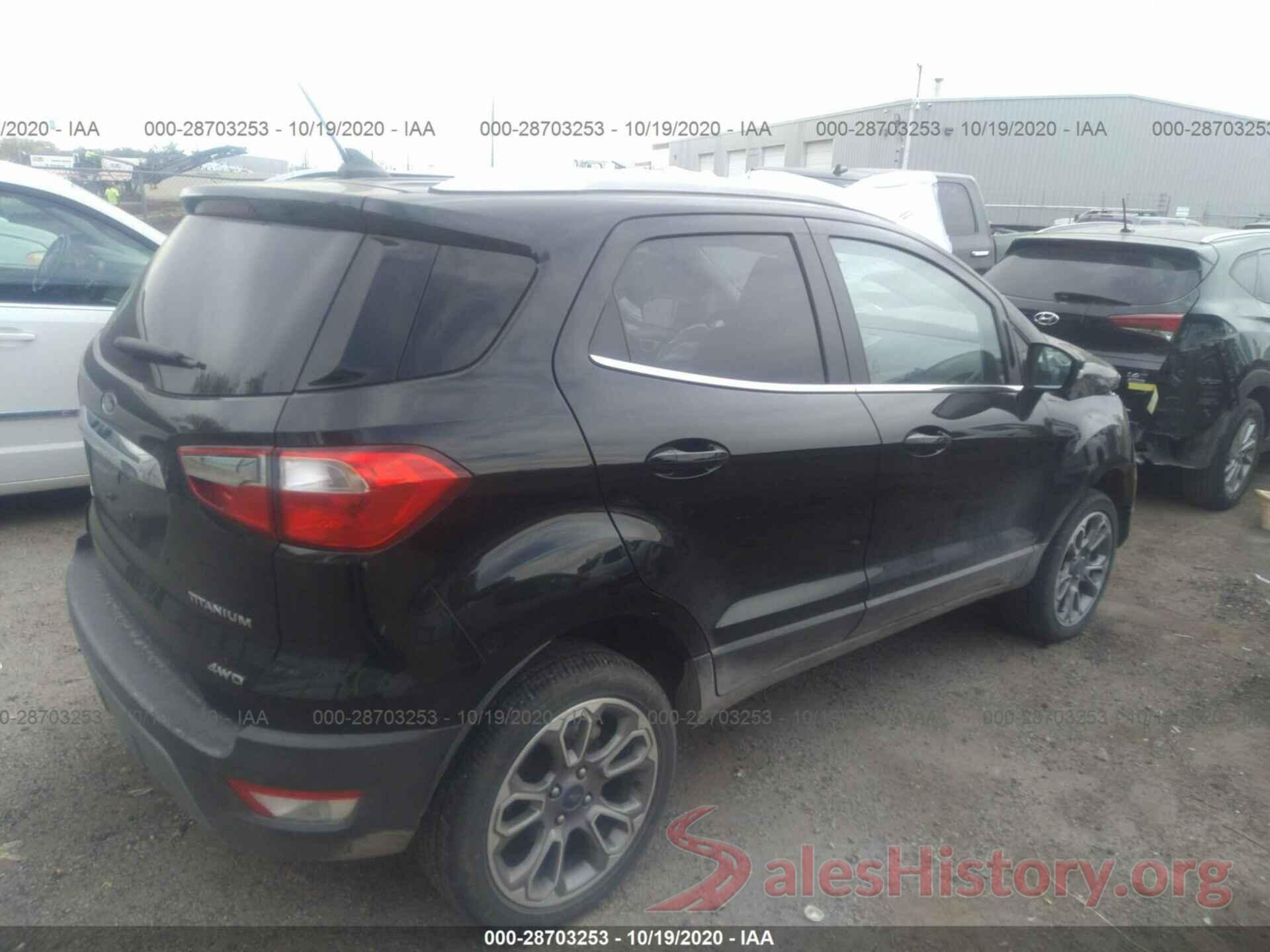 MAJ6S3KL6KC251903 2019 FORD ECOSPORT