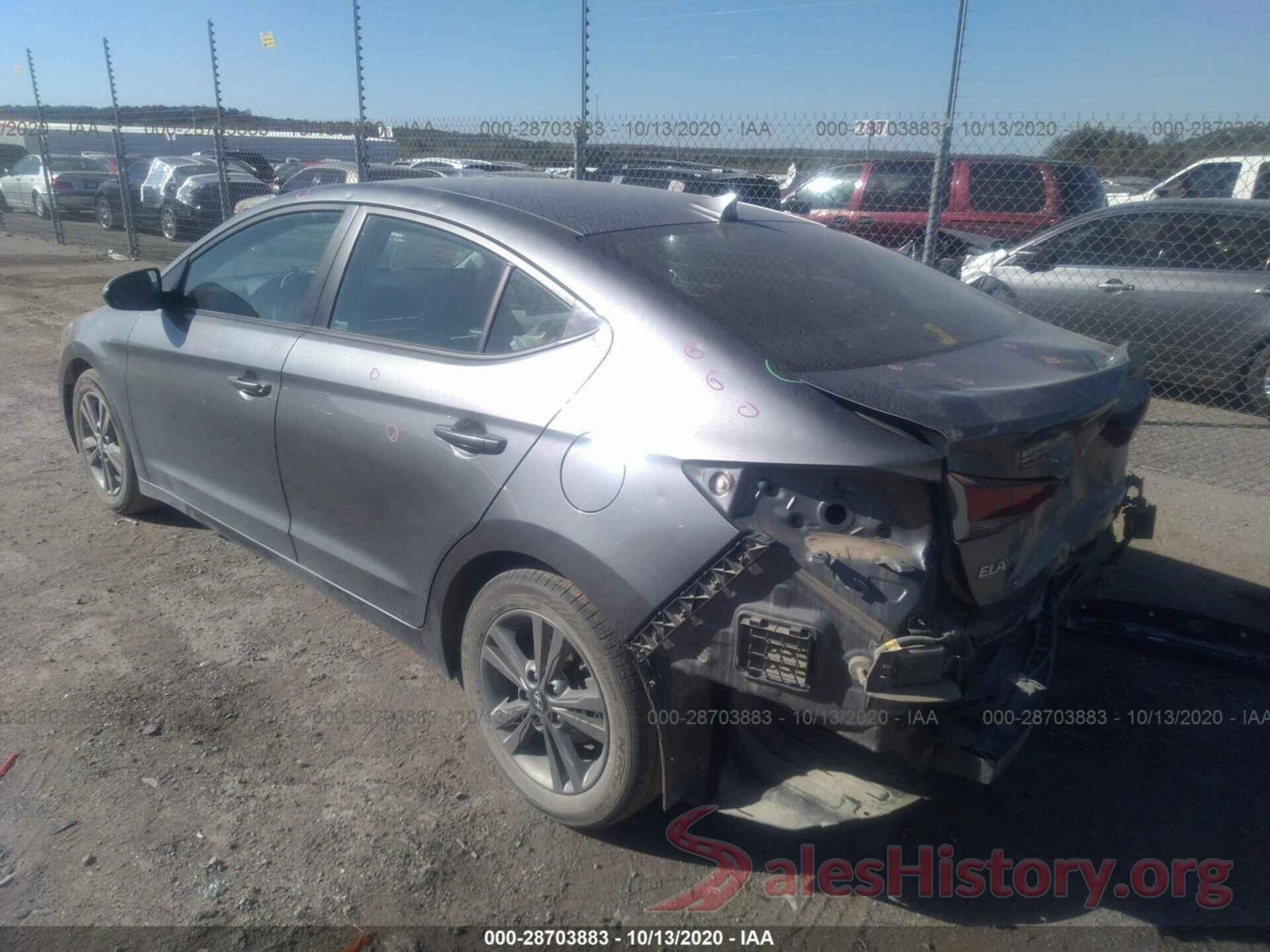 5NPD84LF2JH259207 2018 HYUNDAI ELANTRA