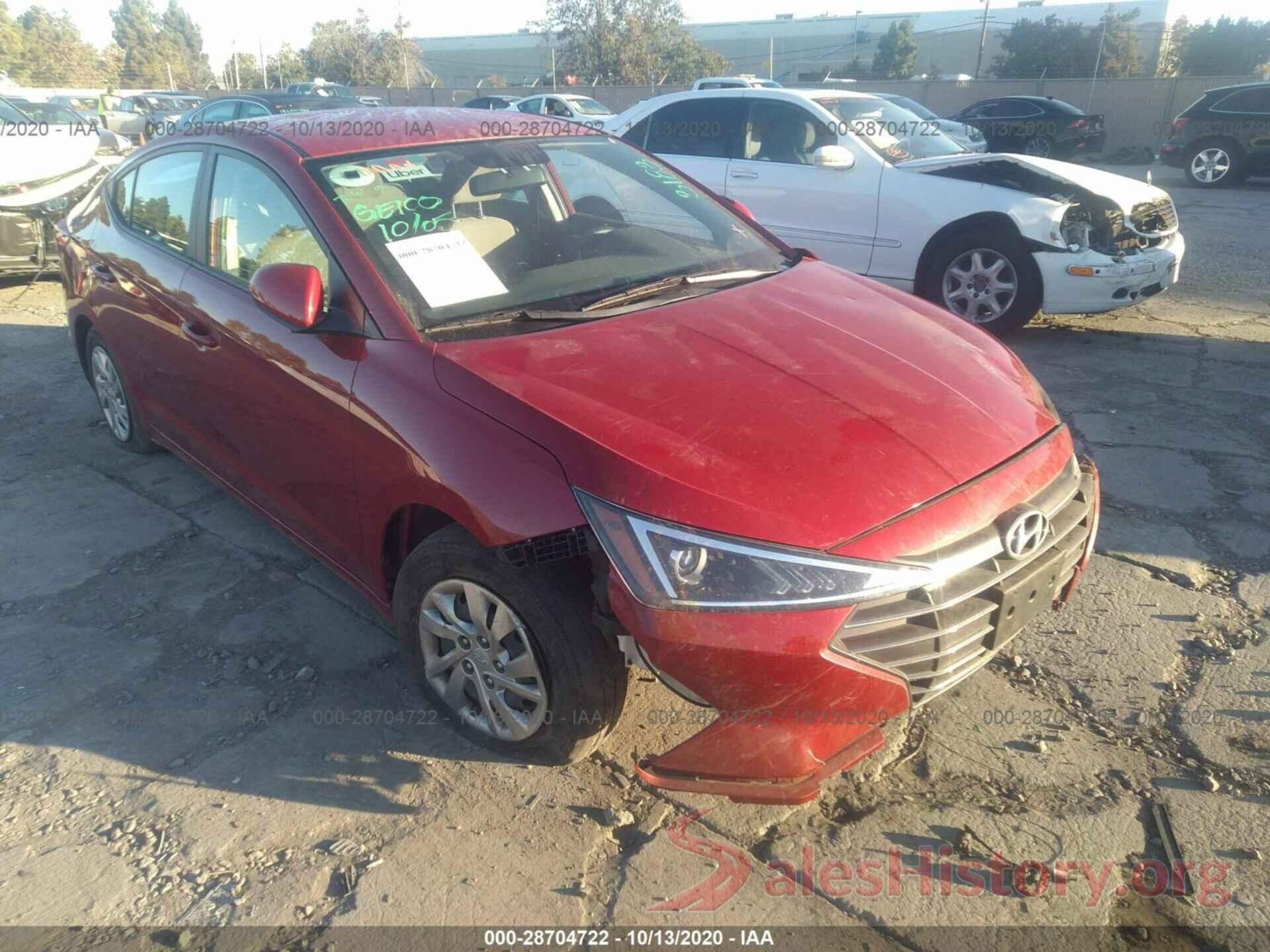 KMHD74LF3KU780765 2019 HYUNDAI ELANTRA