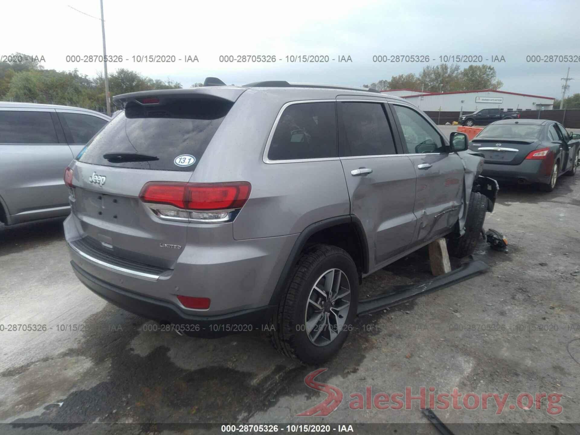 1C4RJEBG1LC306316 2020 JEEP GRAND CHEROKEE