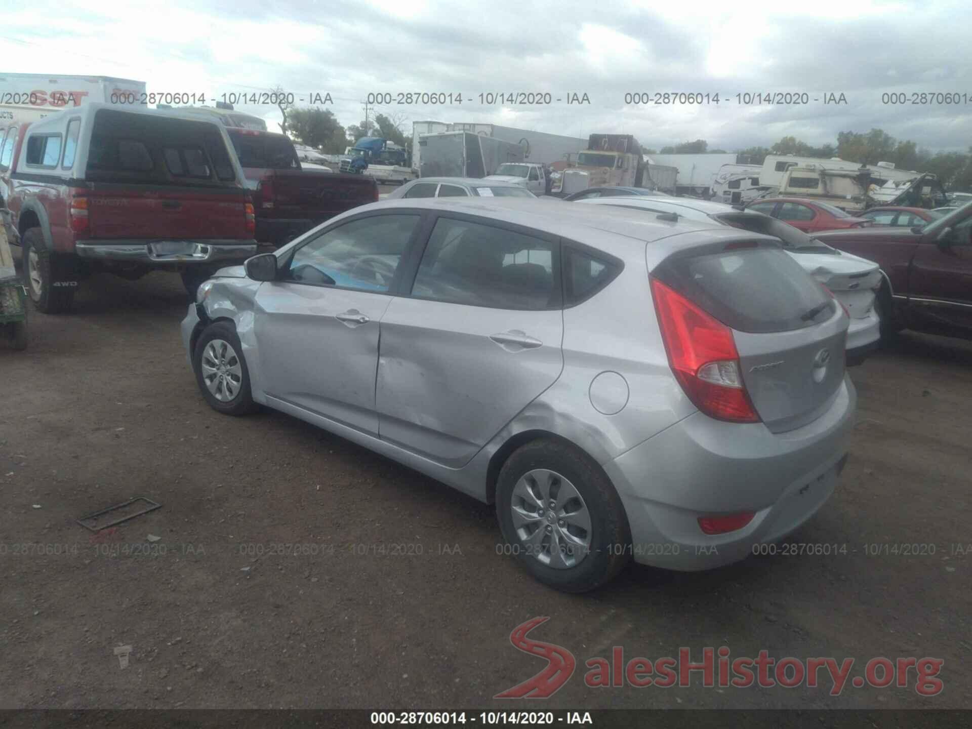 KMHCT5AE8GU260799 2016 HYUNDAI ACCENT