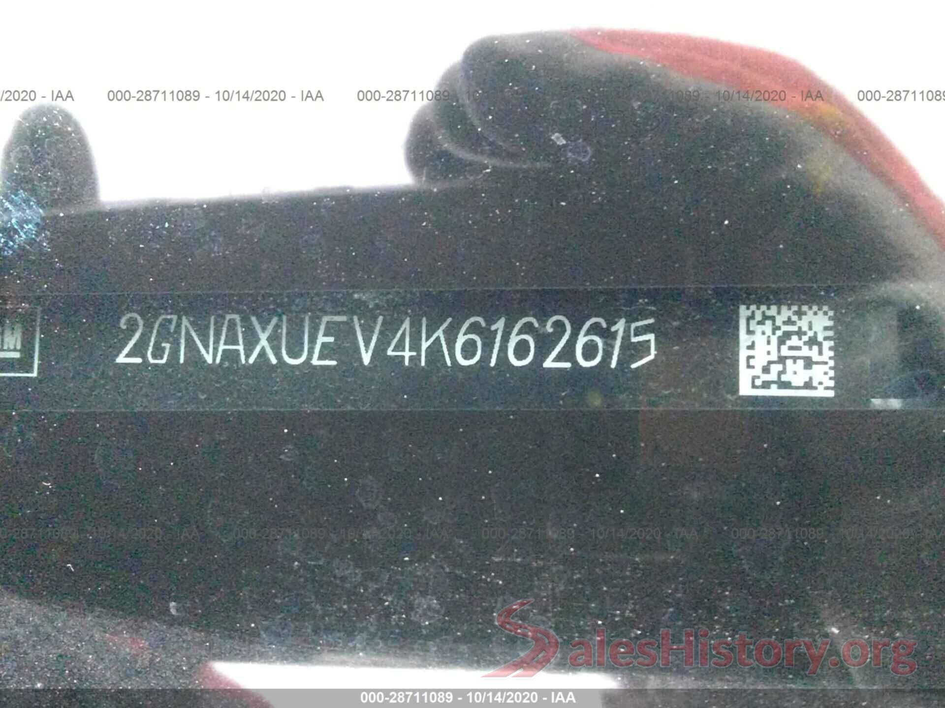 2GNAXUEV4K6162615 2019 CHEVROLET EQUINOX