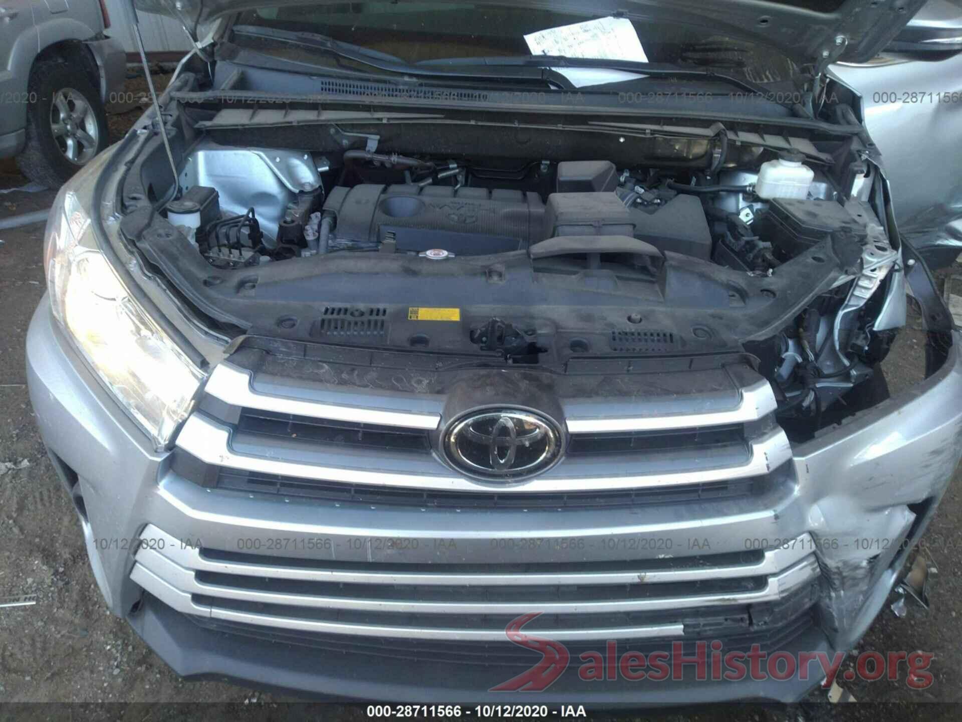 5TDZARFH9KS043886 2019 TOYOTA HIGHLANDER