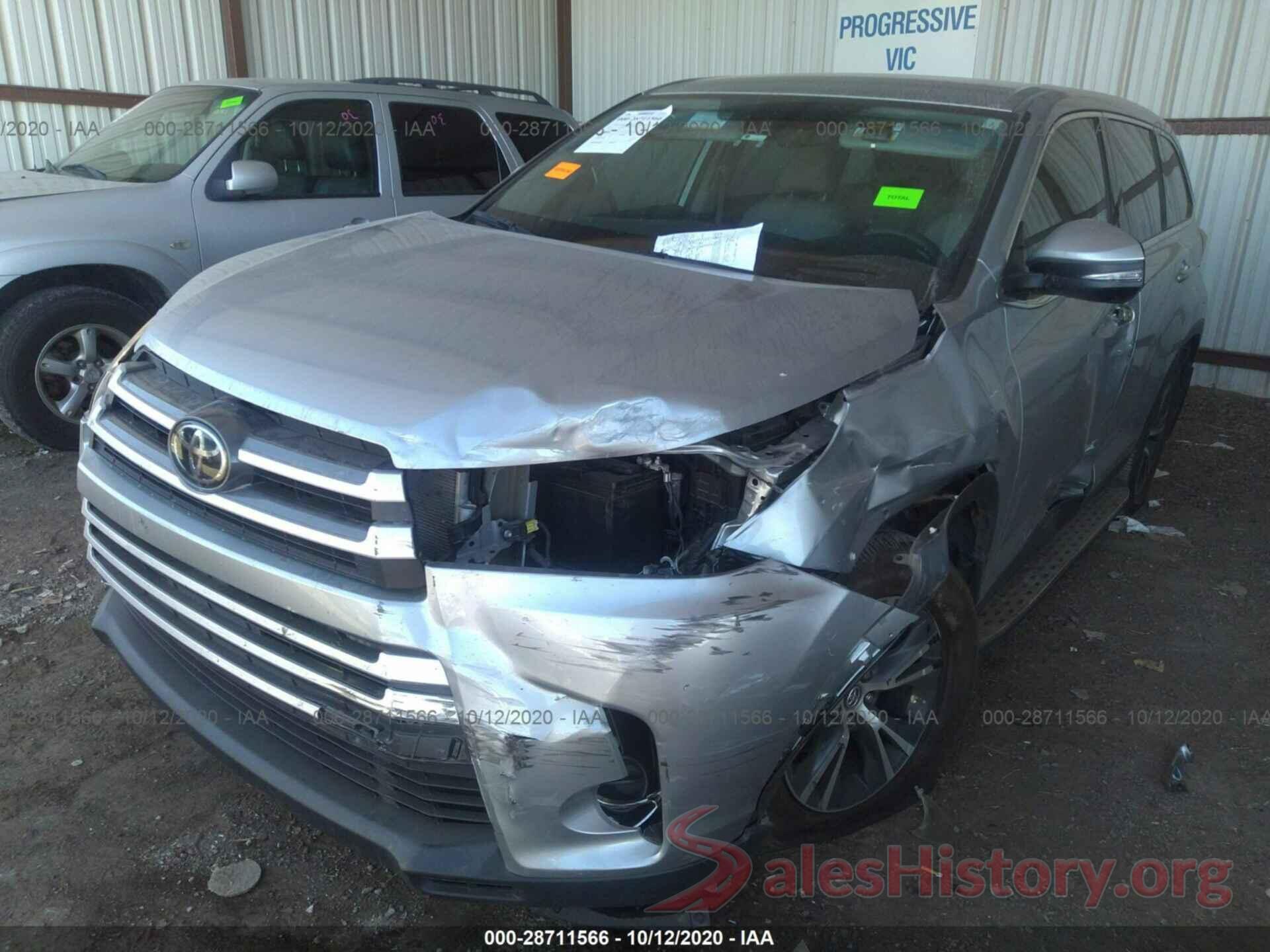 5TDZARFH9KS043886 2019 TOYOTA HIGHLANDER