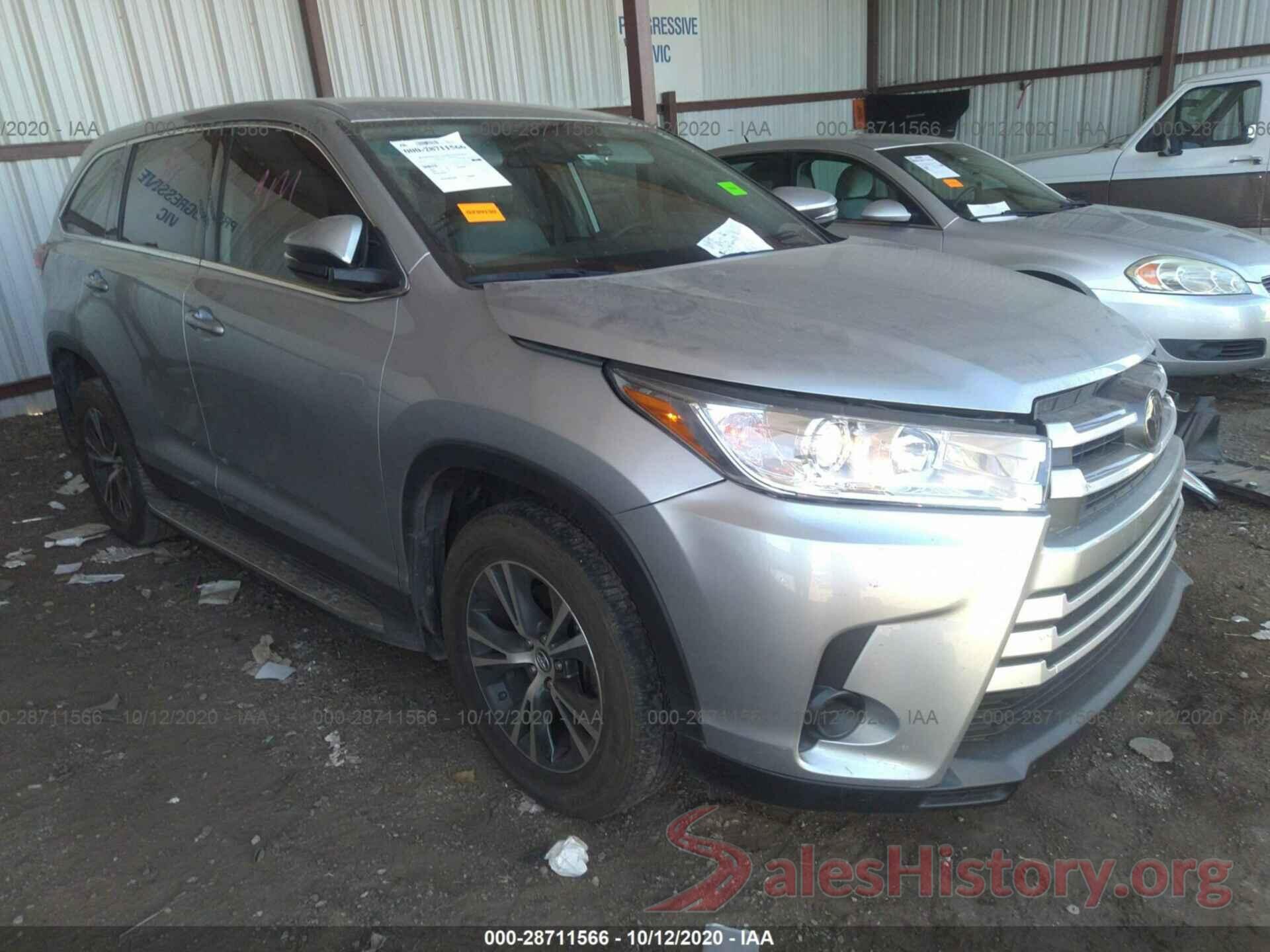 5TDZARFH9KS043886 2019 TOYOTA HIGHLANDER