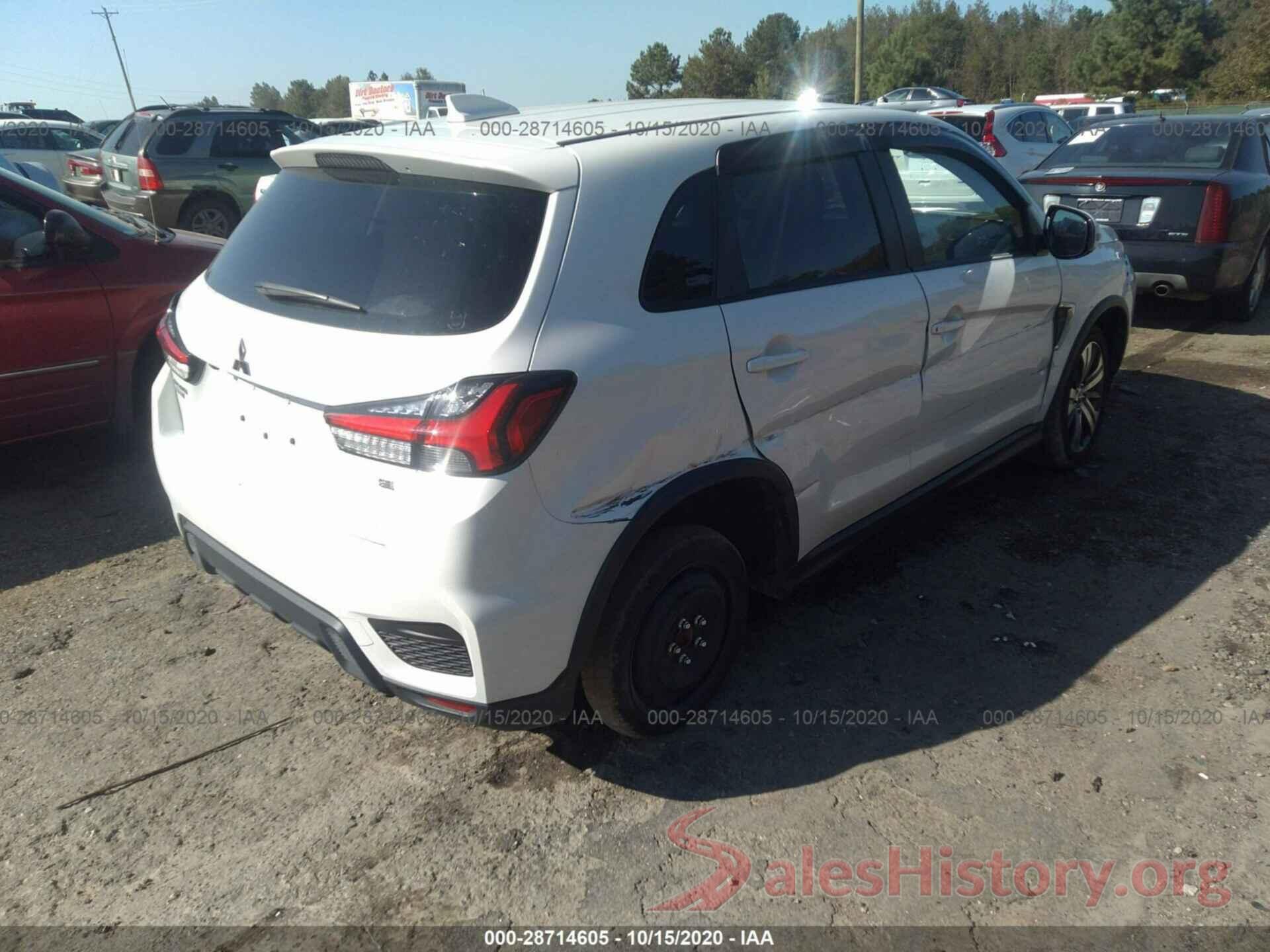 JA4AP4AU0LU024377 2020 MITSUBISHI OUTLANDER SPORT