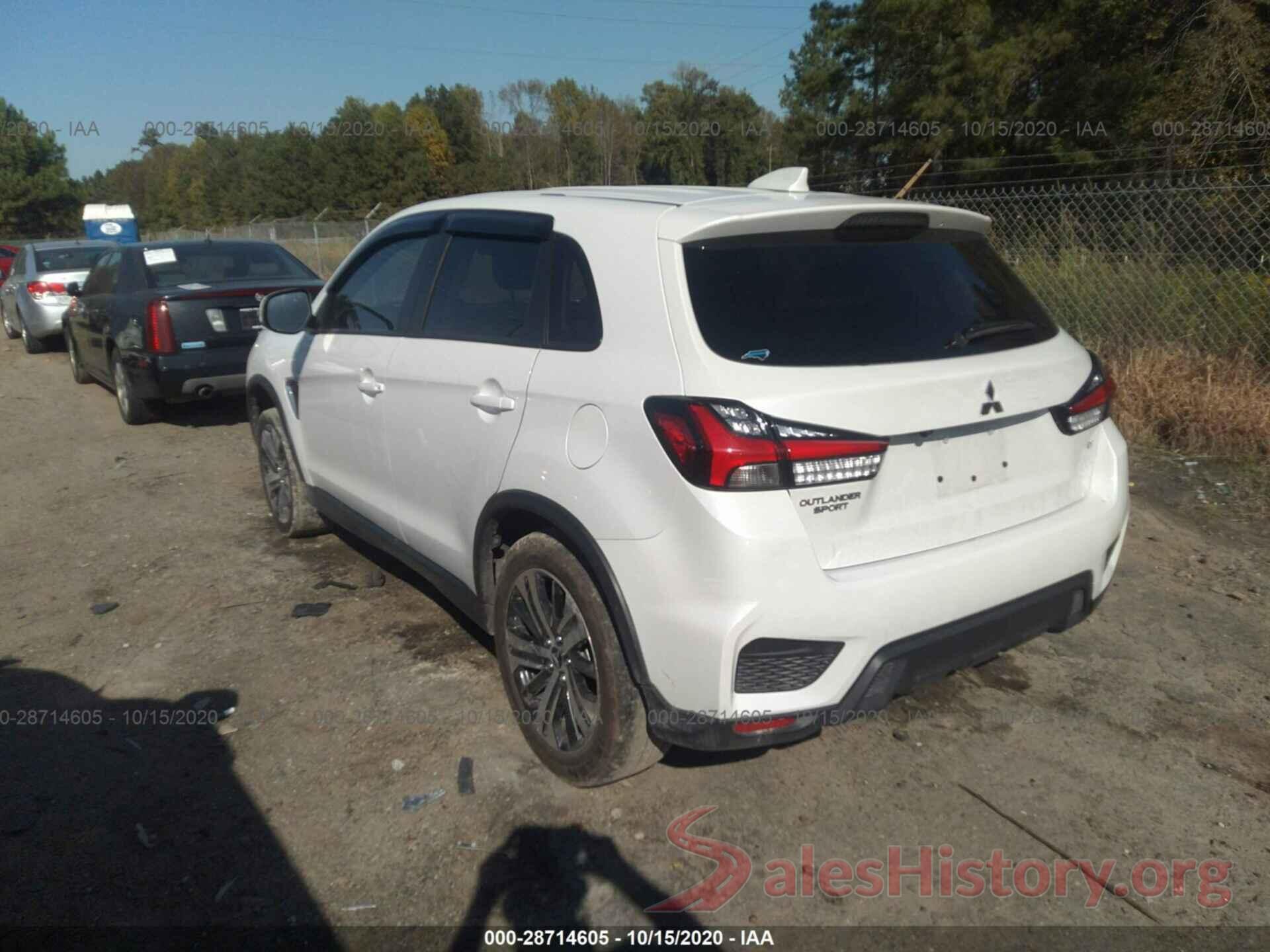 JA4AP4AU0LU024377 2020 MITSUBISHI OUTLANDER SPORT