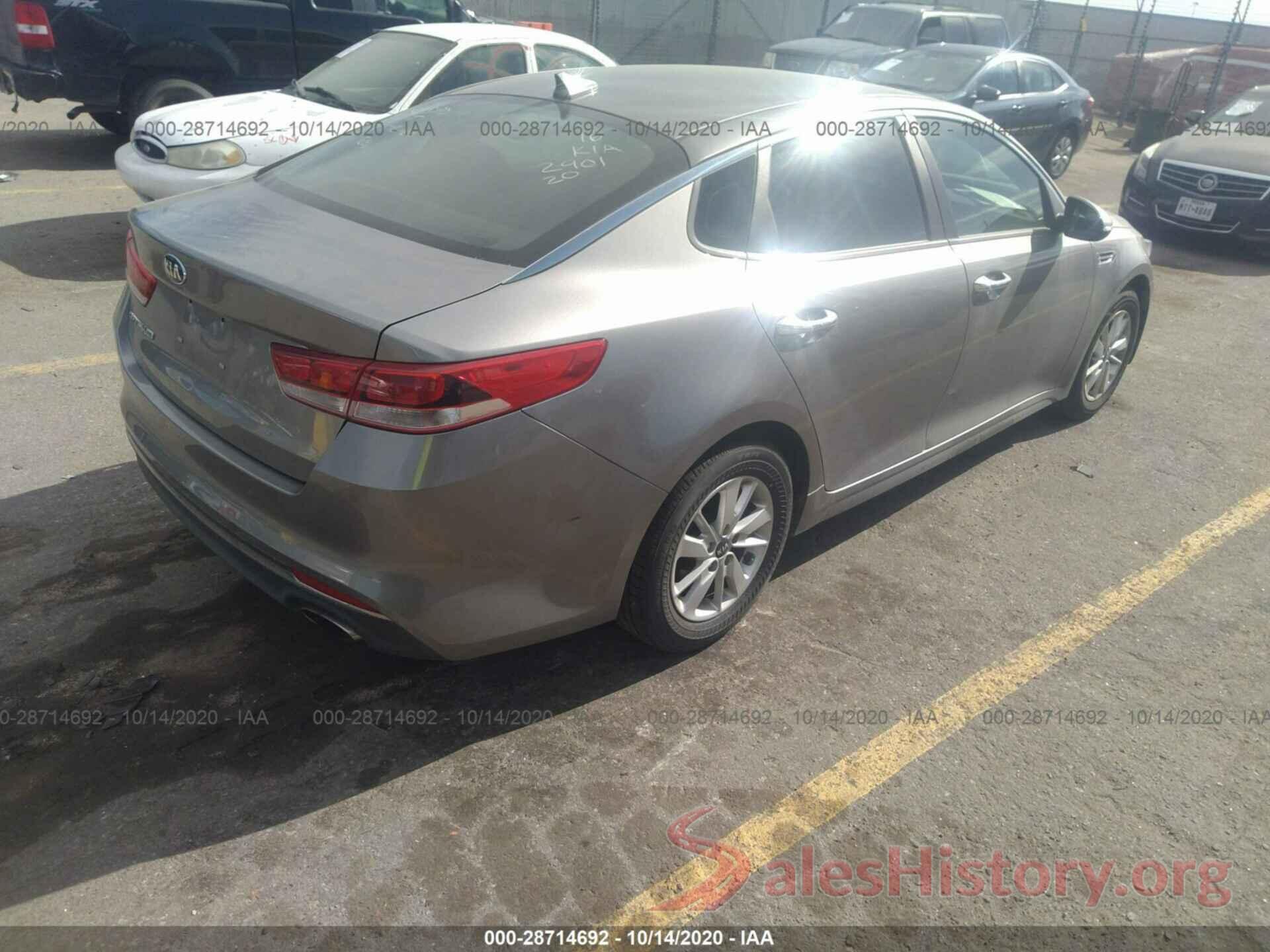 5XXGT4L31GG088102 2016 KIA OPTIMA