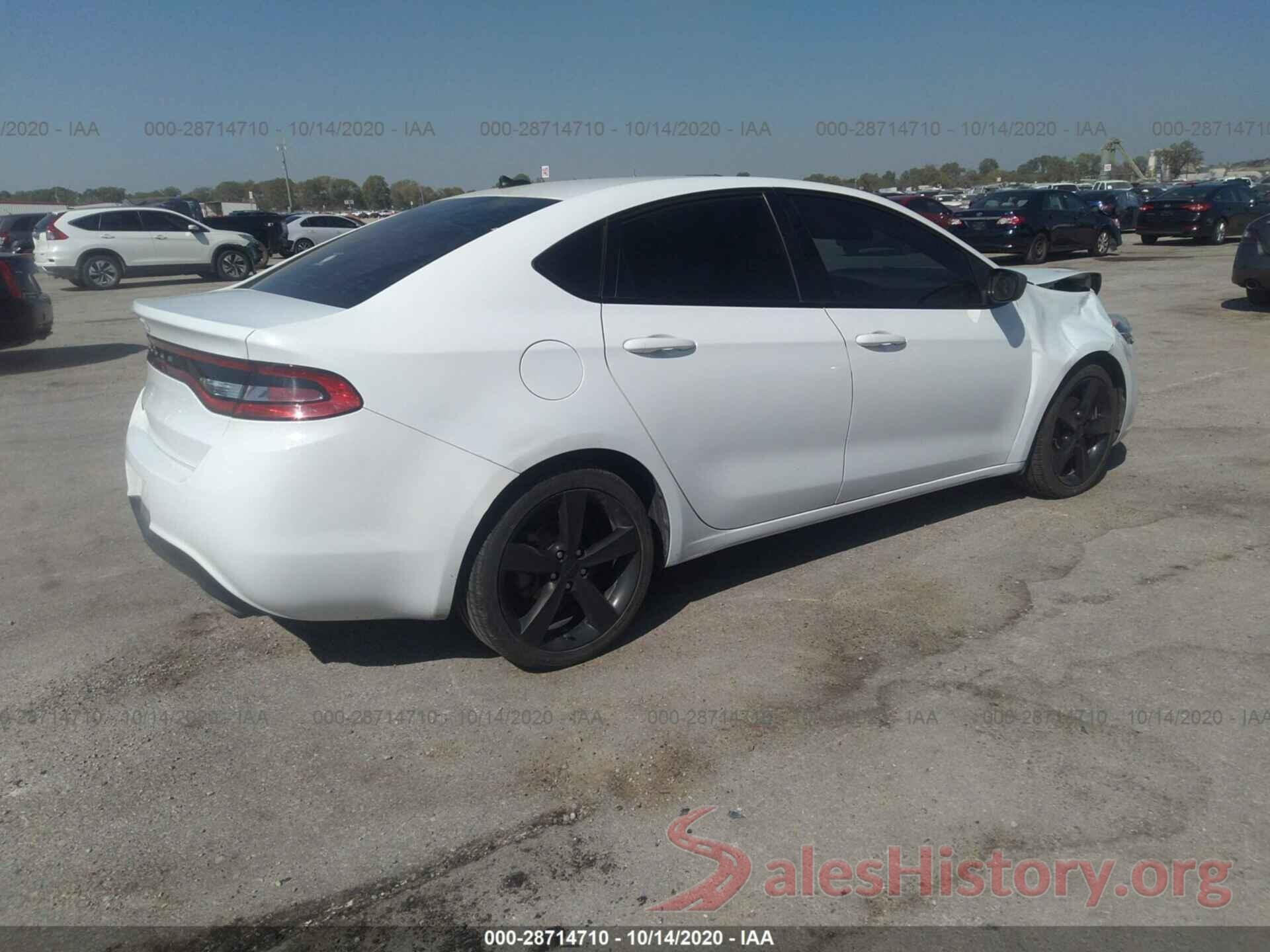 1C3CDFBB9GD516707 2016 DODGE DART