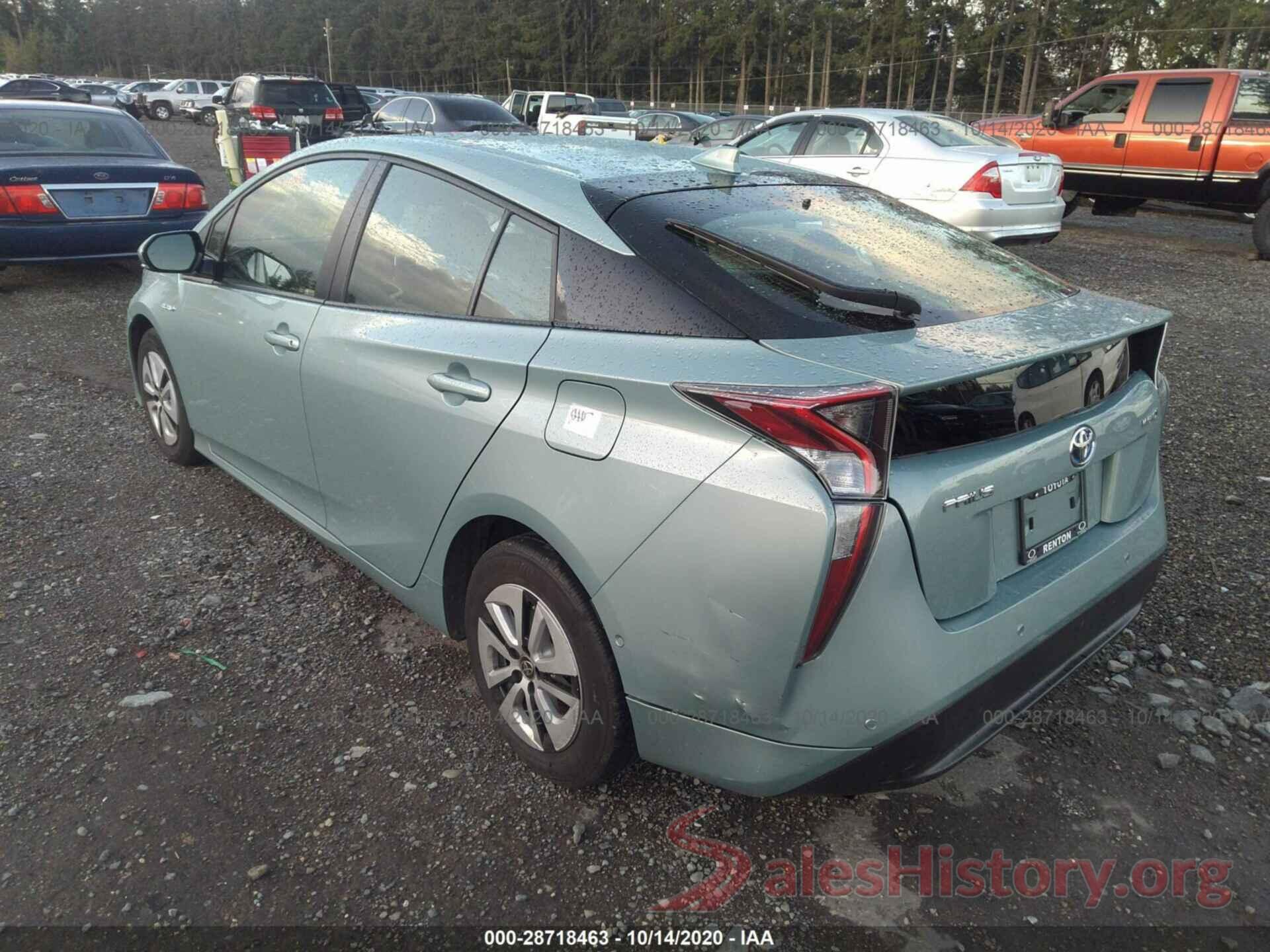 JTDKBRFUXJ3062412 2018 TOYOTA PRIUS