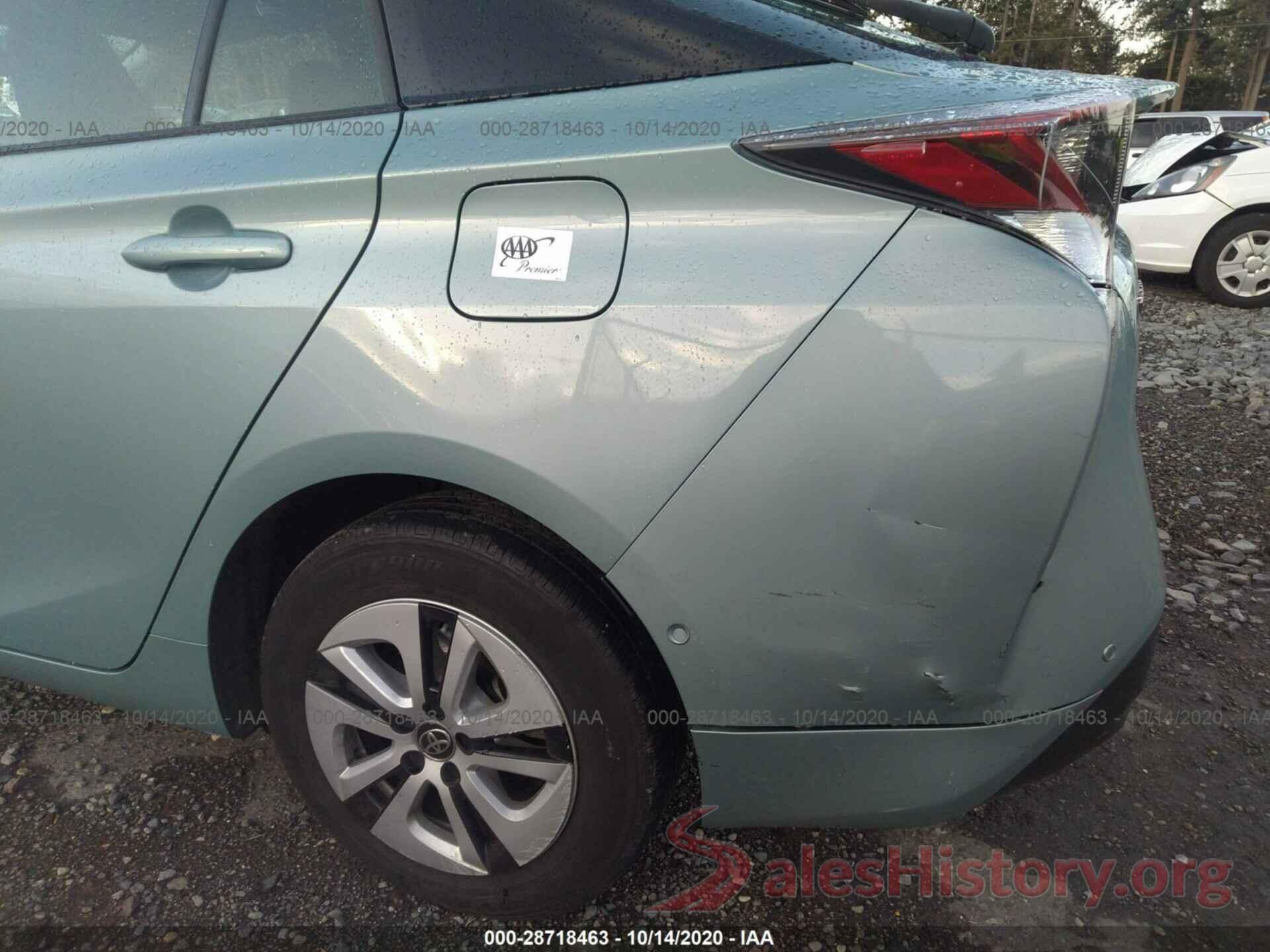 JTDKBRFUXJ3062412 2018 TOYOTA PRIUS