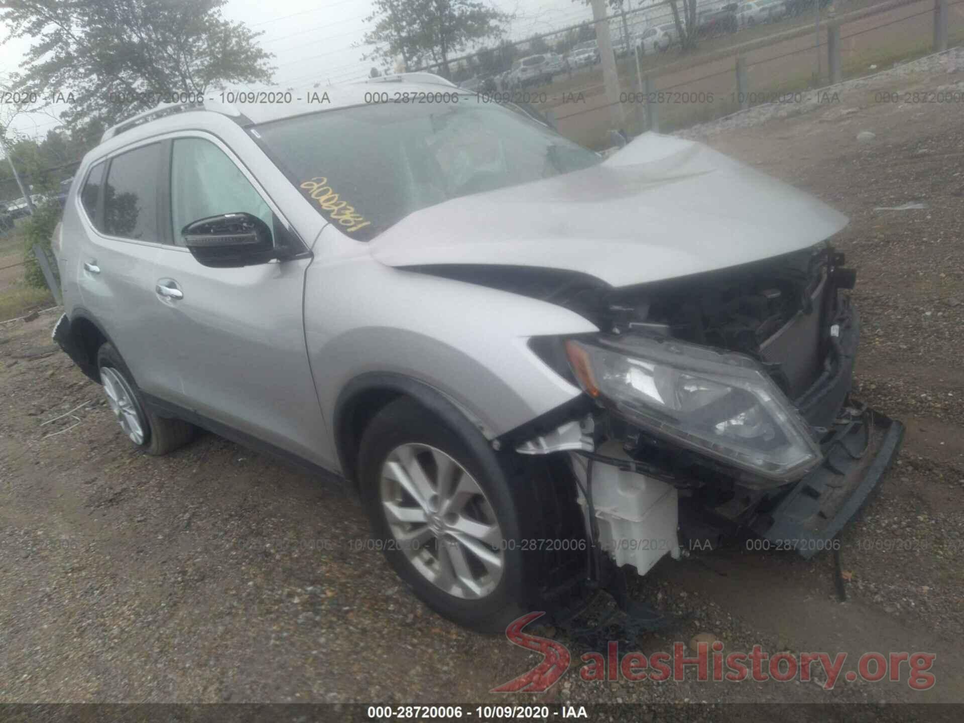 KNMAT2MT3GP720955 2016 NISSAN ROGUE