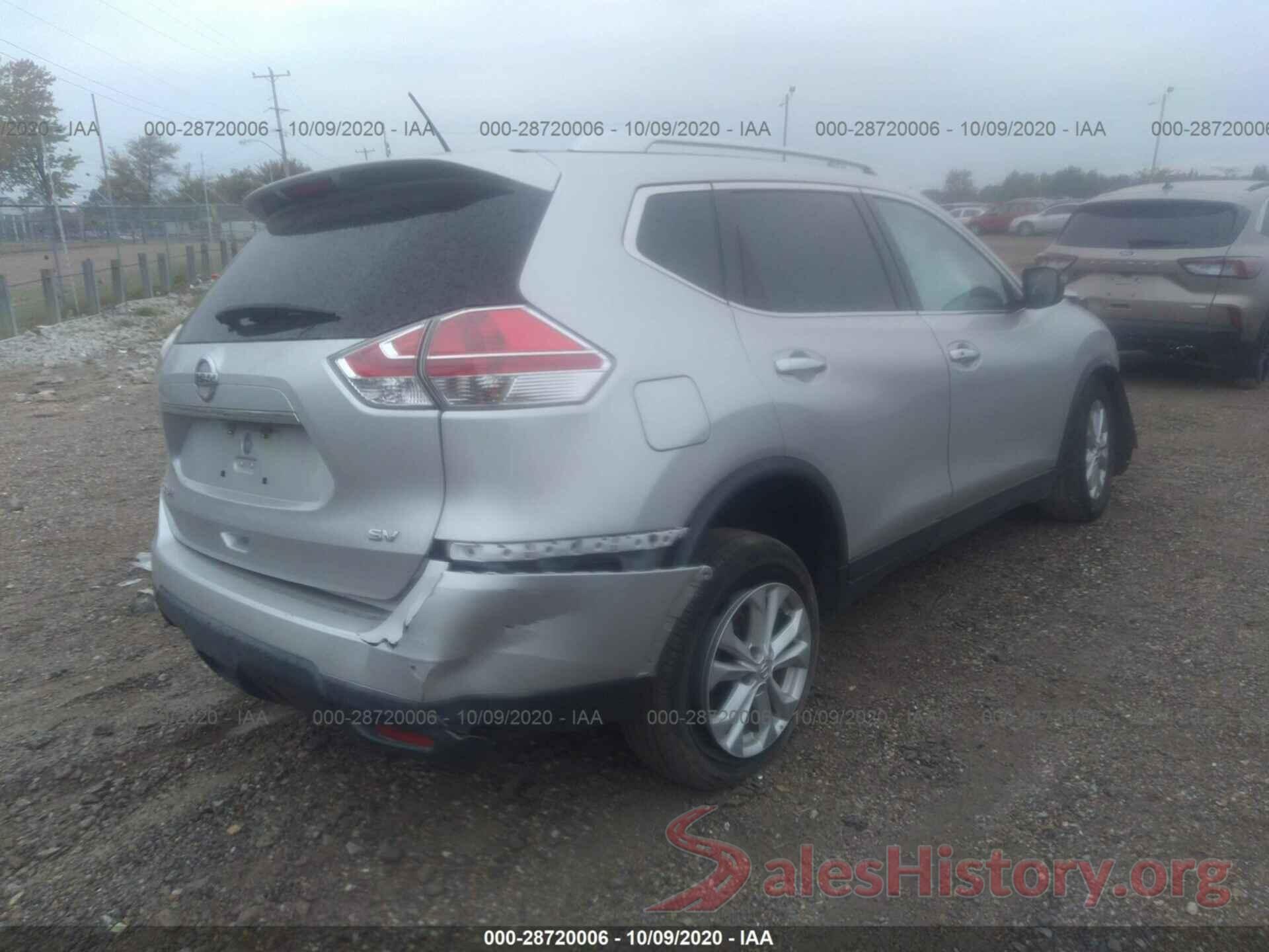 KNMAT2MT3GP720955 2016 NISSAN ROGUE