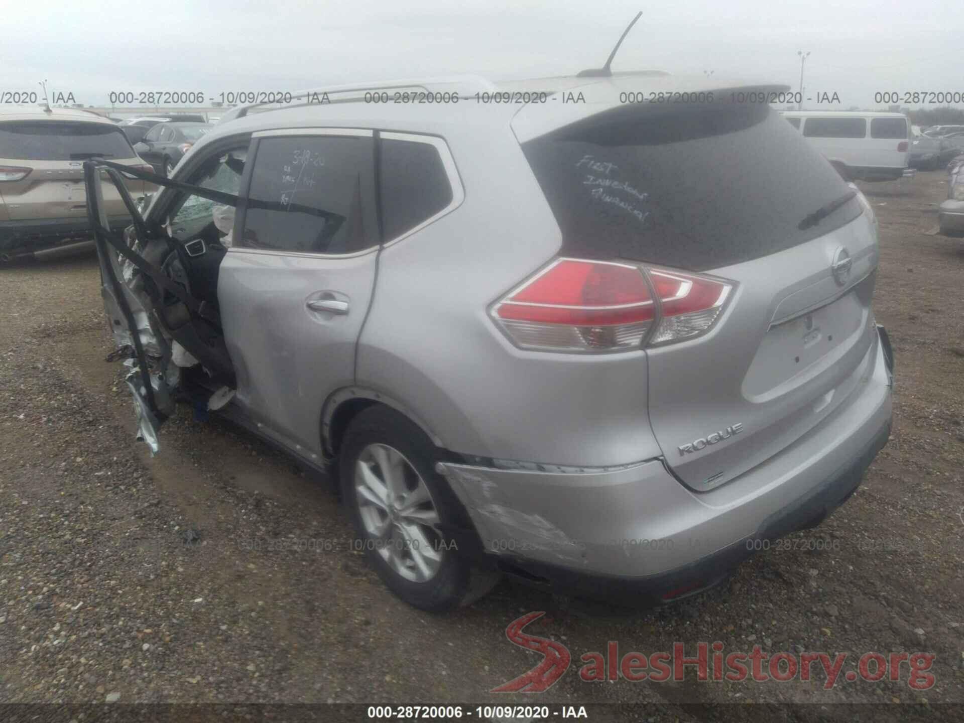 KNMAT2MT3GP720955 2016 NISSAN ROGUE