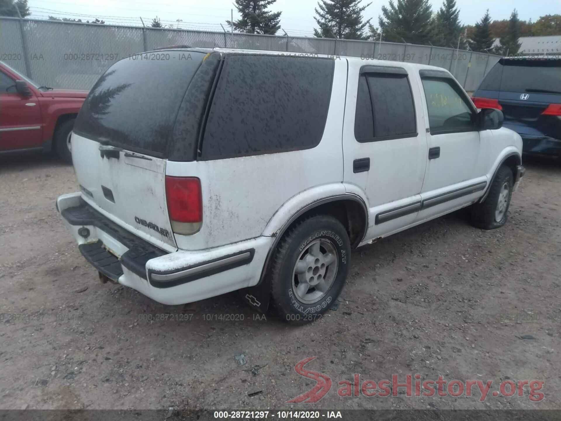 1GNDT13W8X2106751 1999 CHEVROLET BLAZER