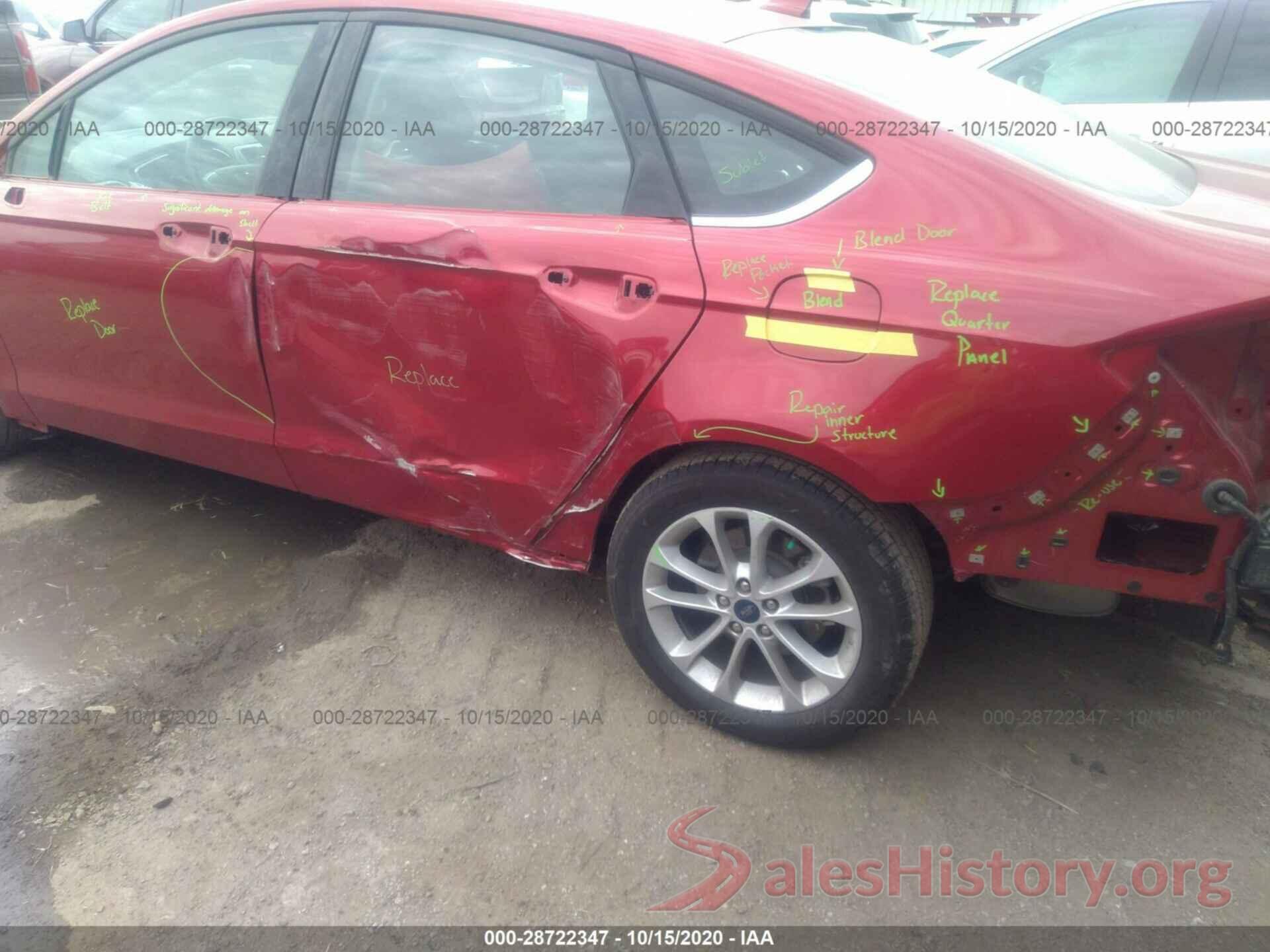 3FA6P0HD8LR168945 2020 FORD FUSION