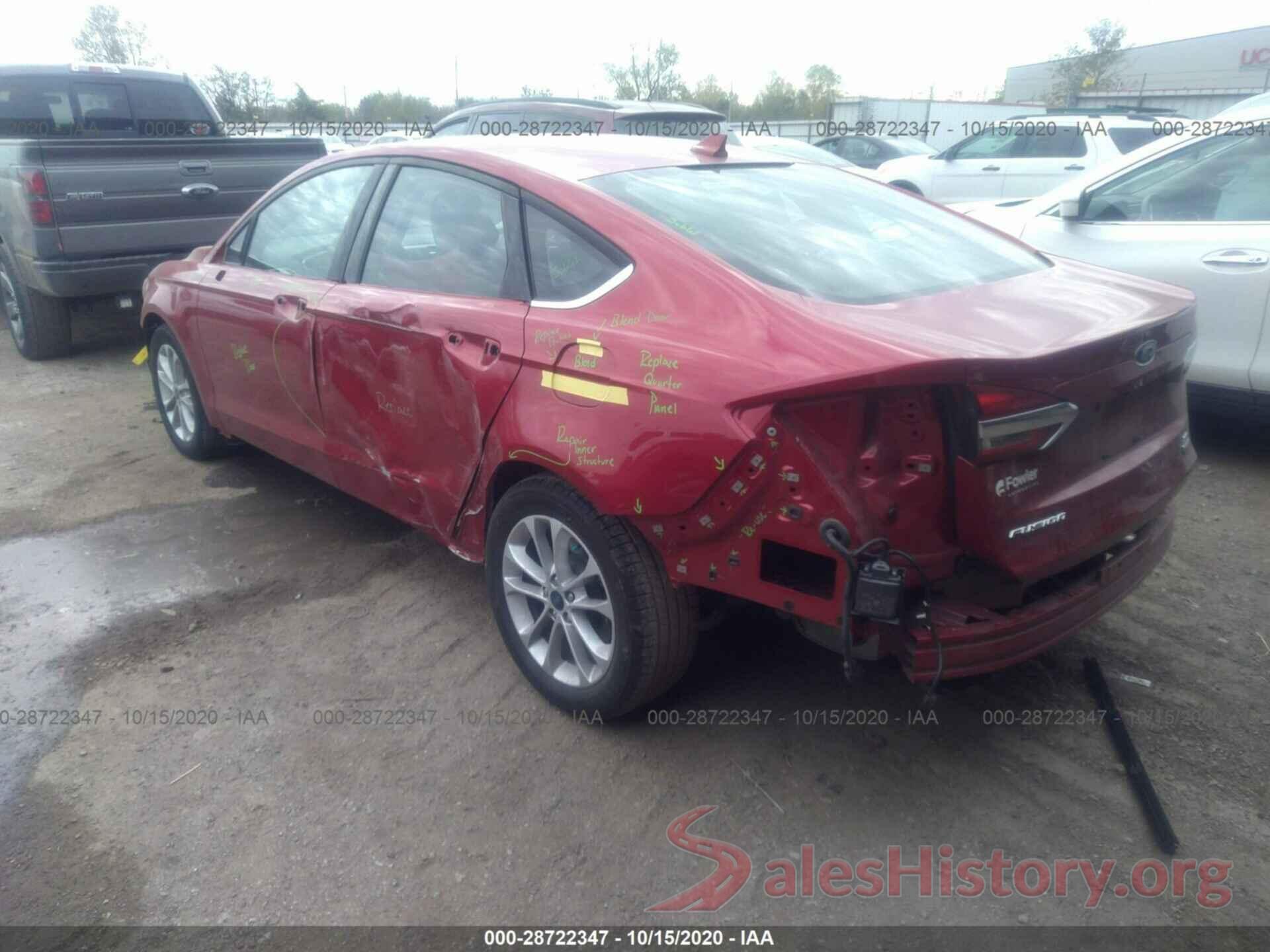 3FA6P0HD8LR168945 2020 FORD FUSION