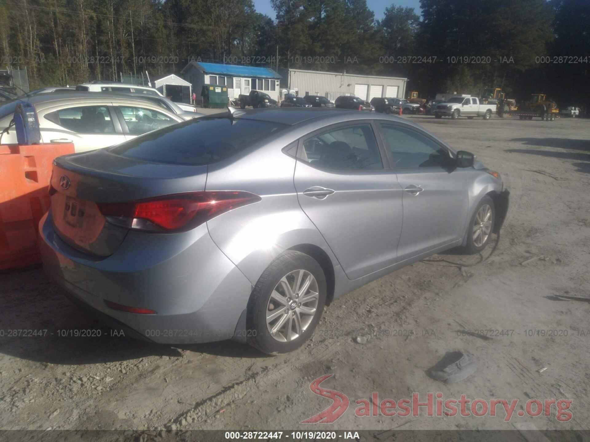 5NPDH4AE7FH591838 2015 HYUNDAI ELANTRA