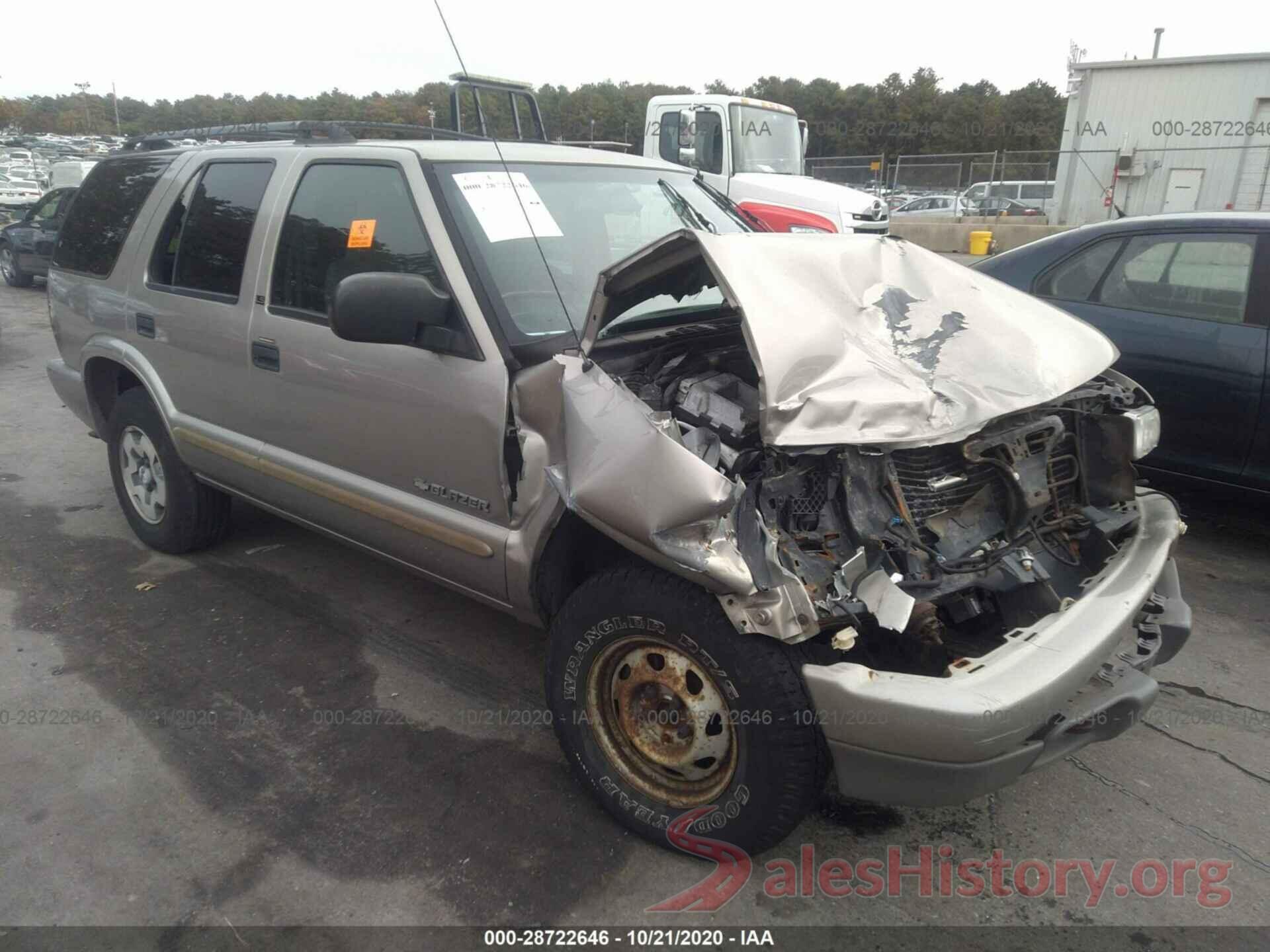 1GNDT13WX2K230352 2002 CHEVROLET BLAZER