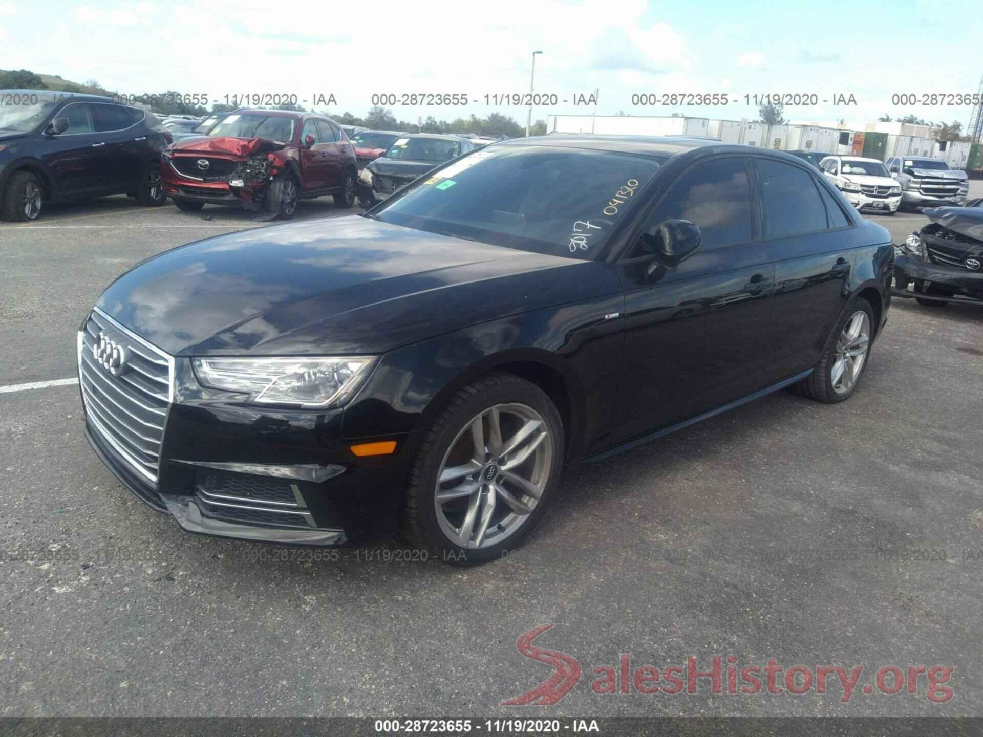 WAUKMAF40HN041320 2017 AUDI A4