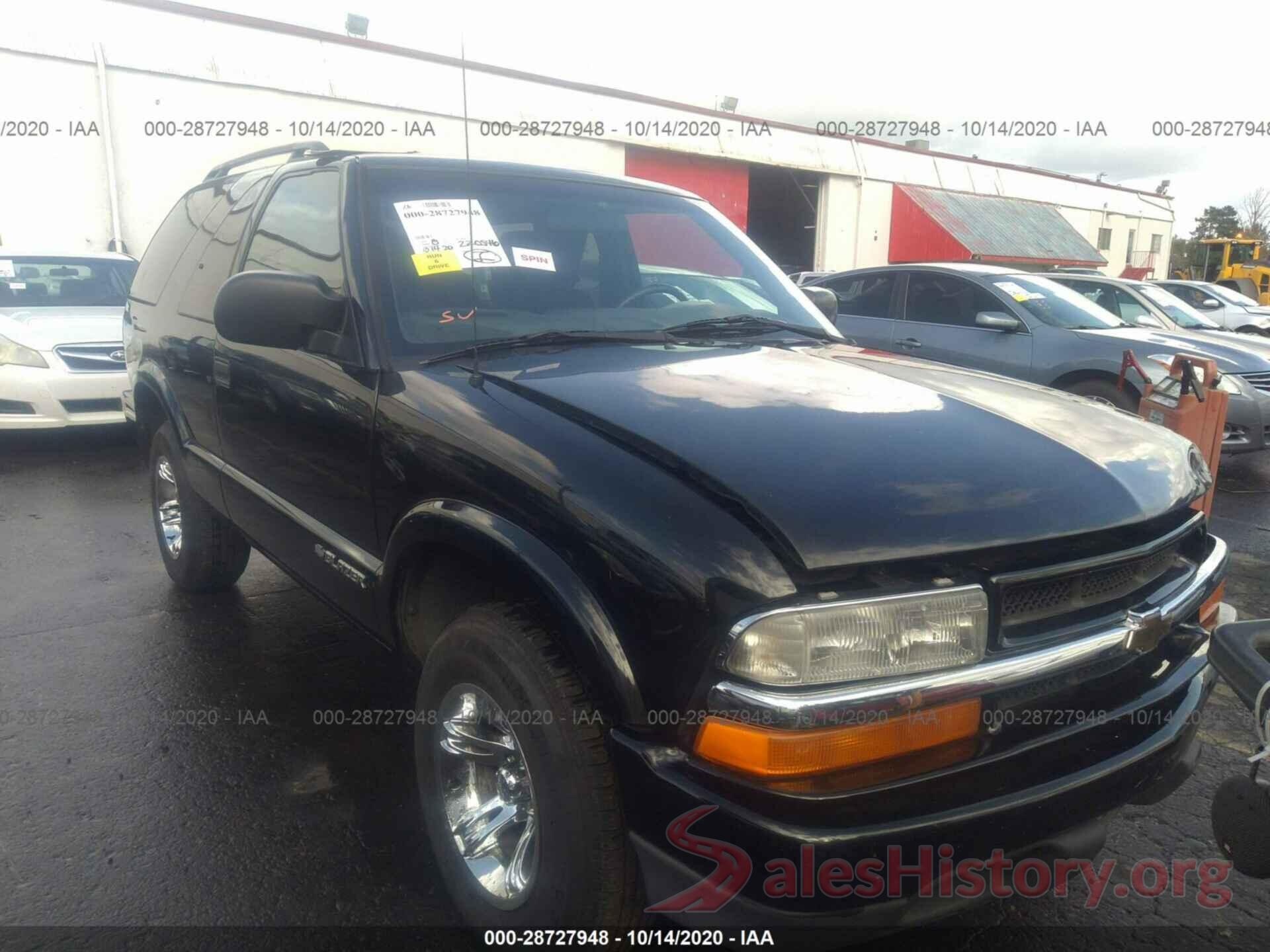 1GNCS18W91K105218 2001 CHEVROLET BLAZER