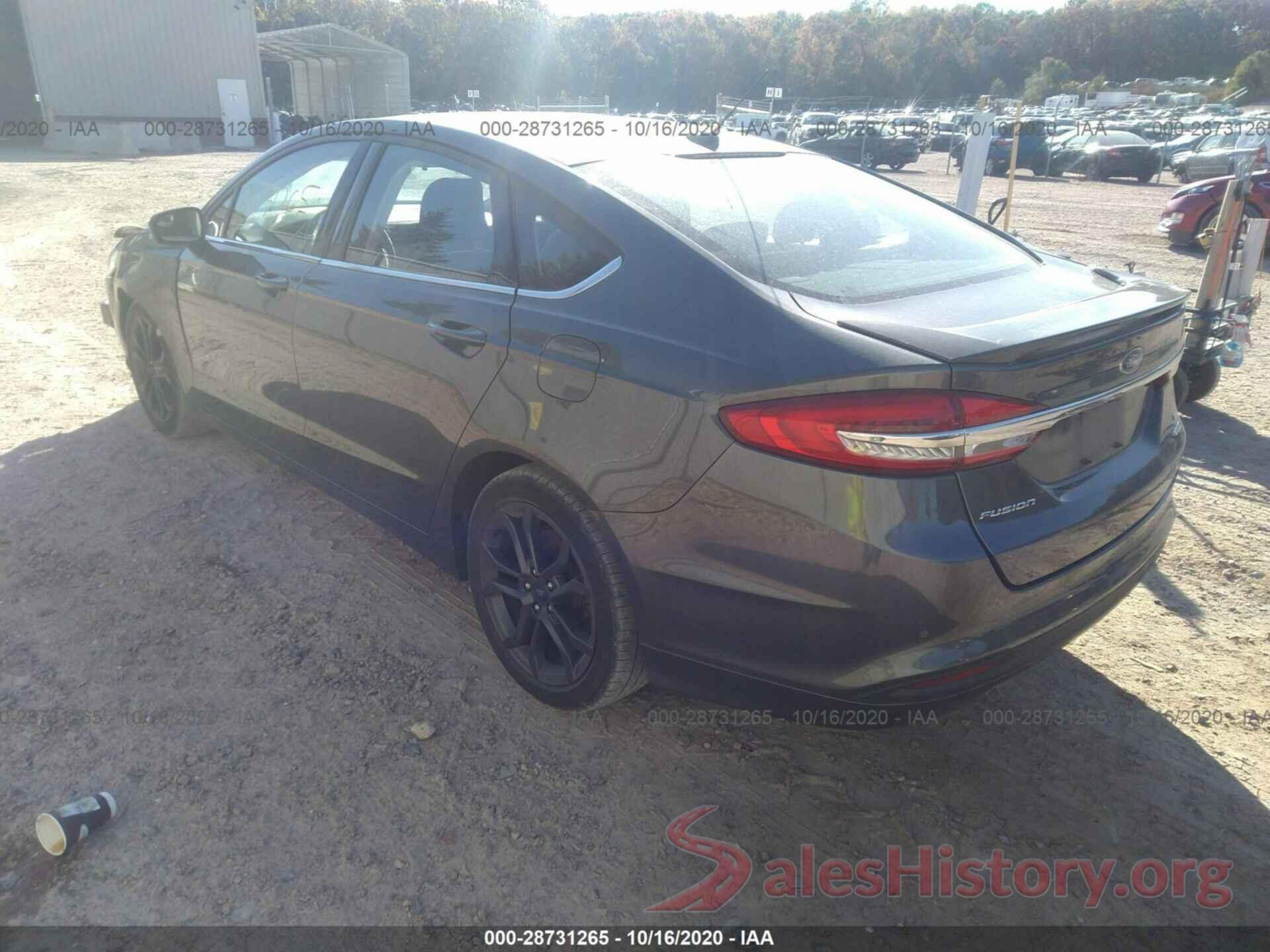 3FA6P0HDXJR167311 2018 FORD FUSION