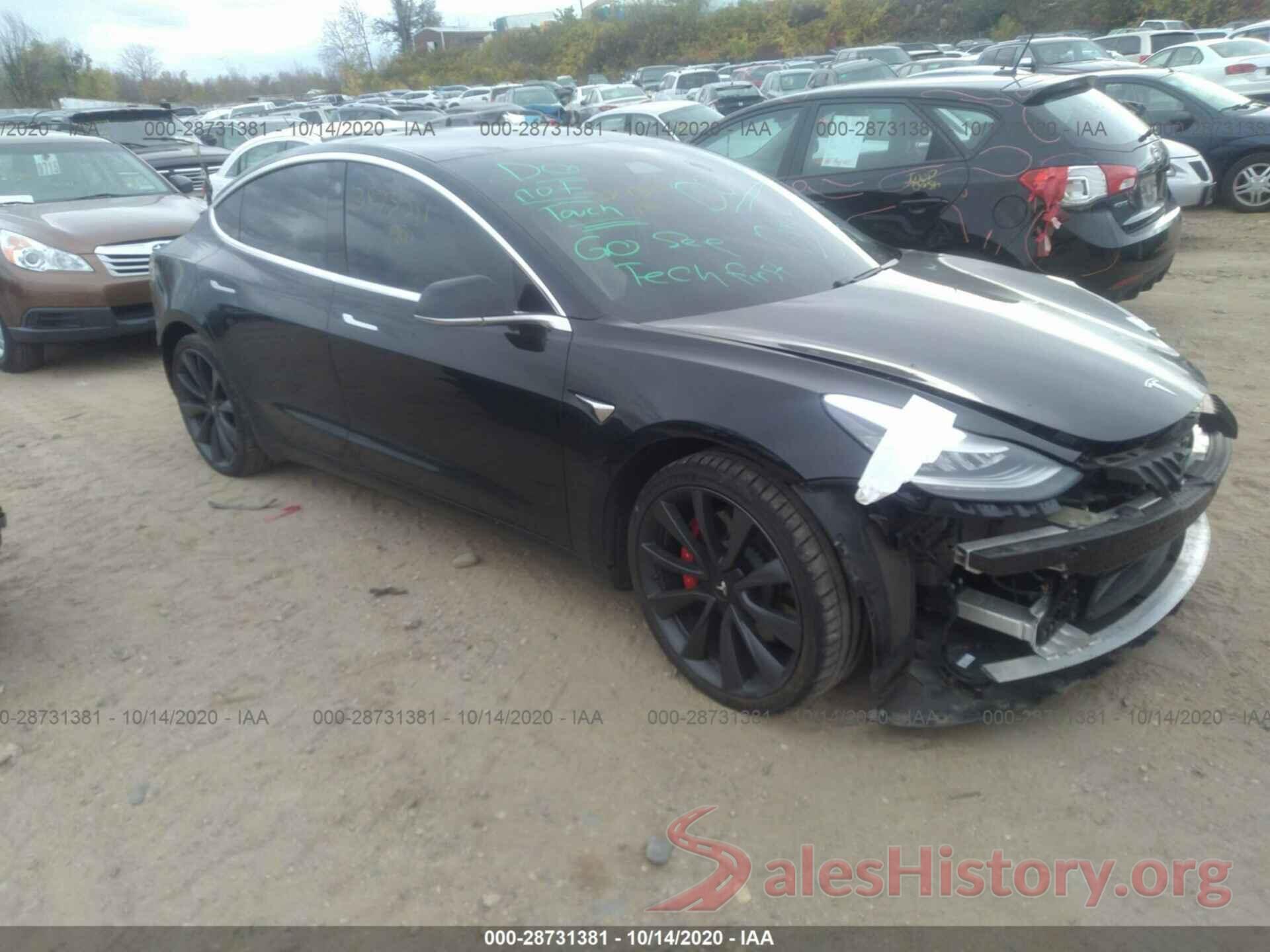 5YJ3E1EC0LF603348 2020 TESLA MODEL 3