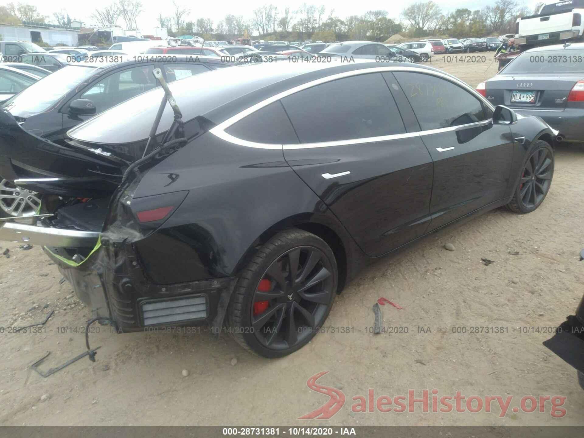 5YJ3E1EC0LF603348 2020 TESLA MODEL 3